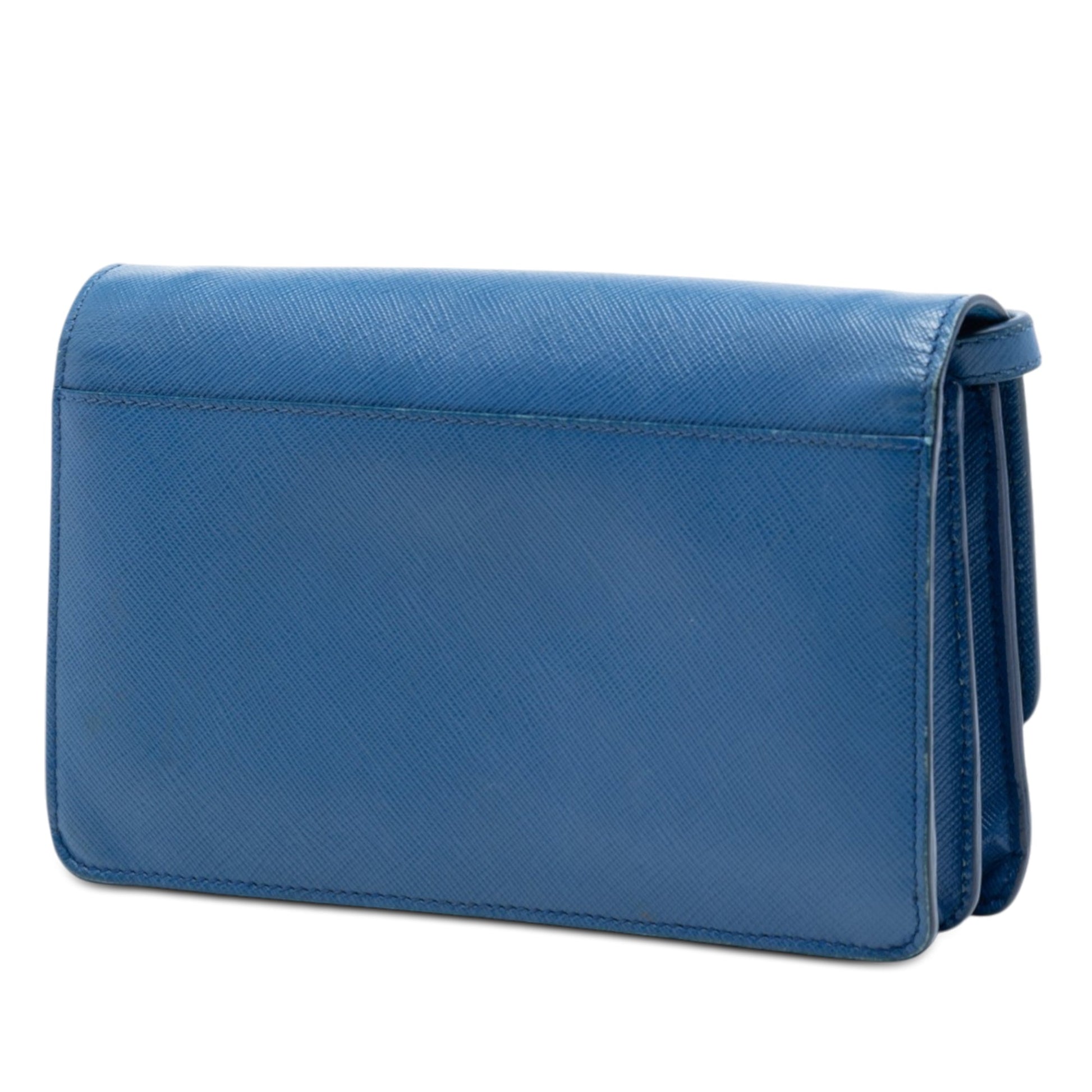 Prada Saffiano Wallet on Strap