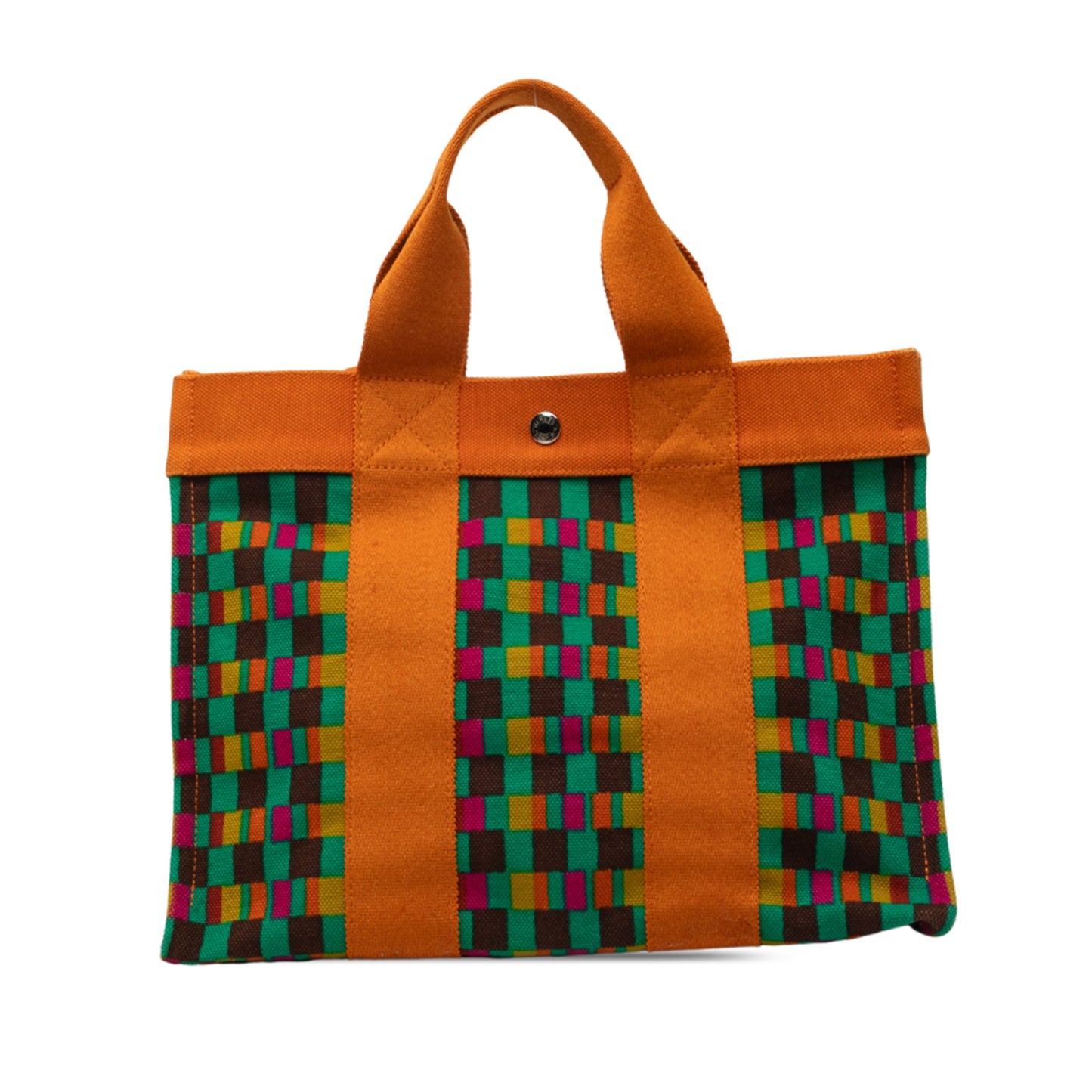 Hermès Multicolor Printed Canvas Fourre Tout MM