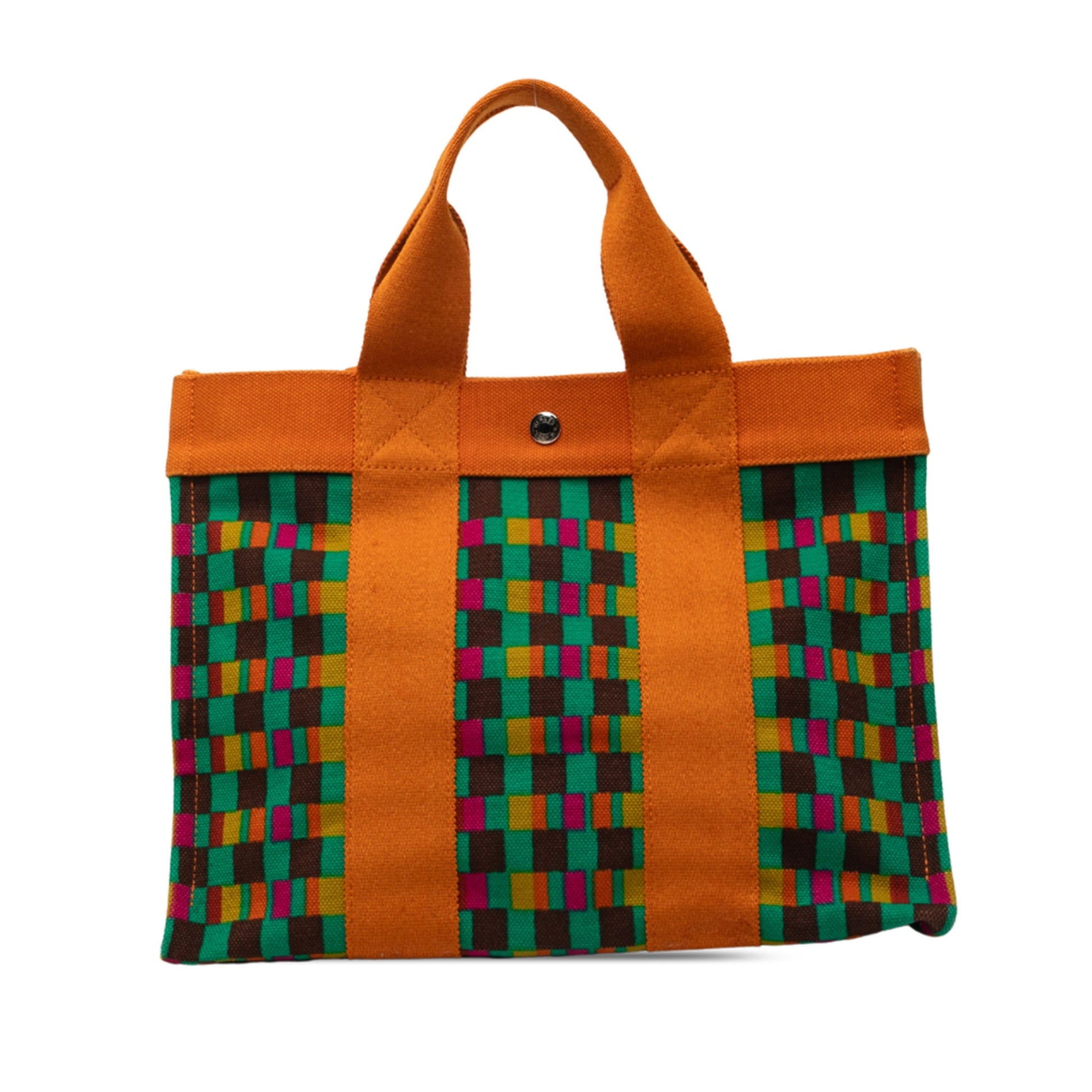 Hermès Multicolor Printed Canvas Fourre Tout MM