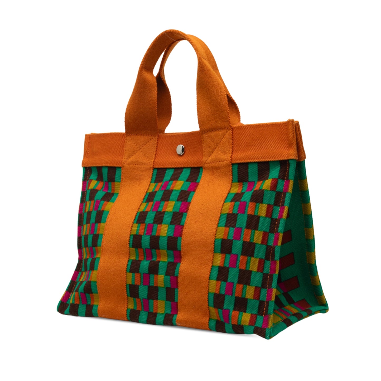 Hermès Multicolor Printed Canvas Fourre Tout MM