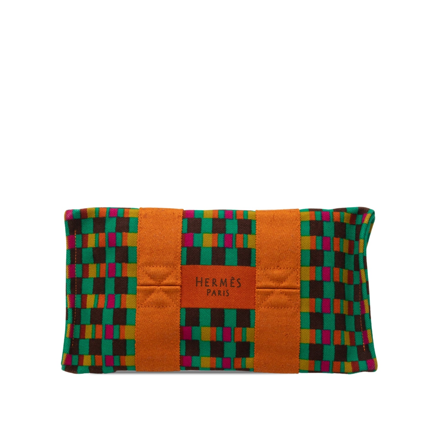 Hermès Multicolor Printed Canvas Fourre Tout MM