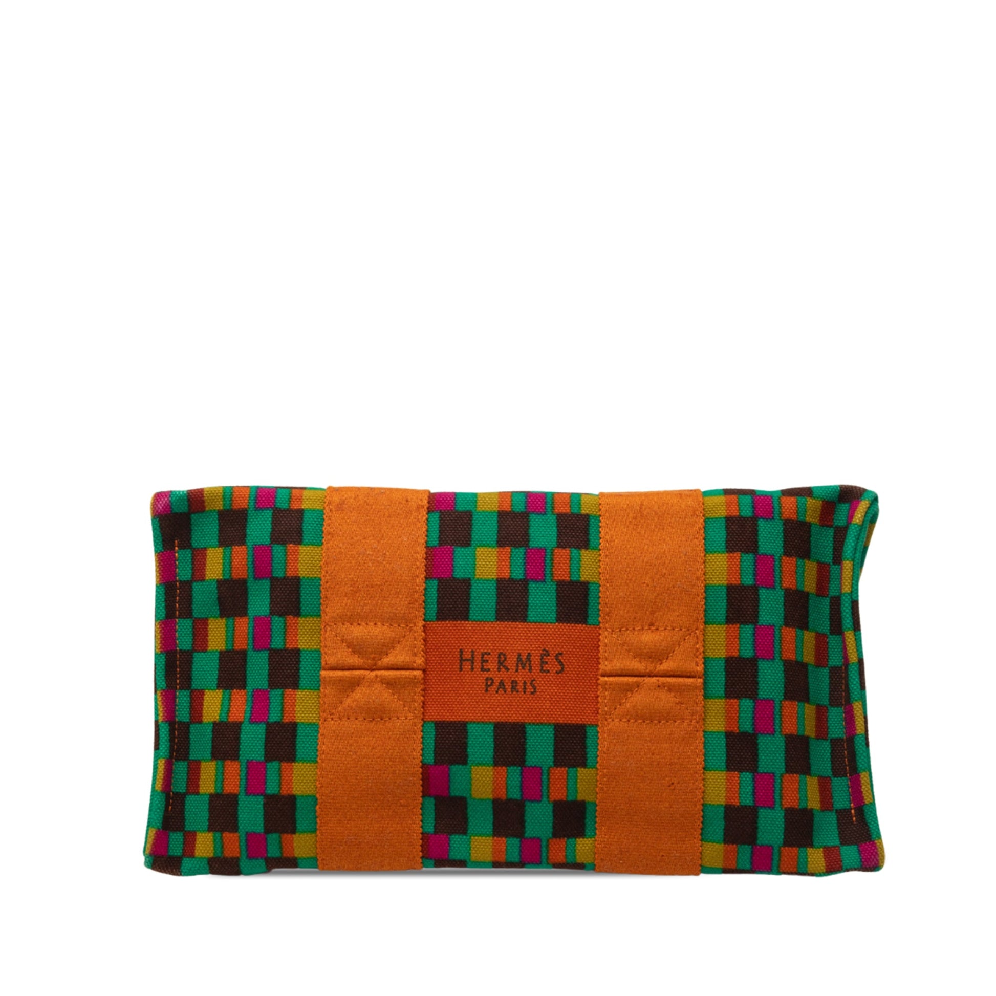 Hermès Multicolor Printed Canvas Fourre Tout MM