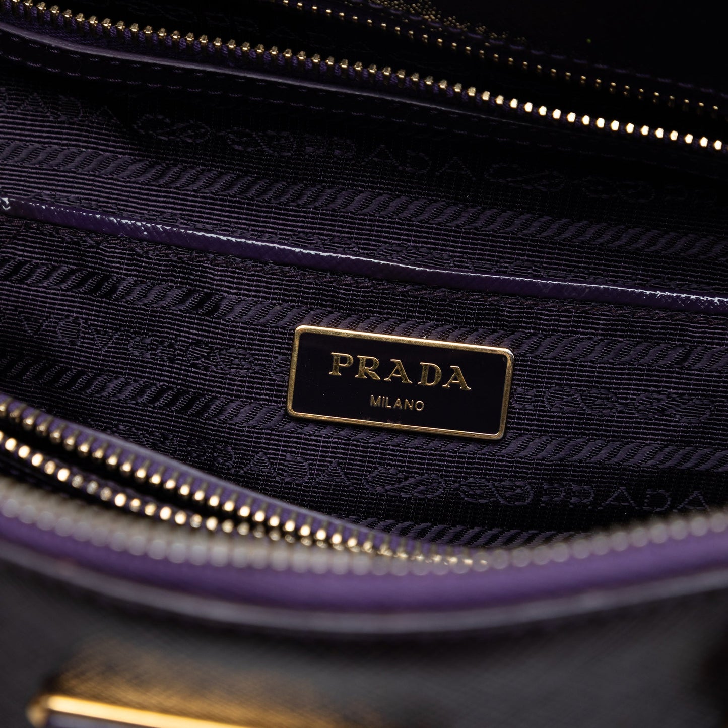 Large Saffiano Vernice Promenade Satchel