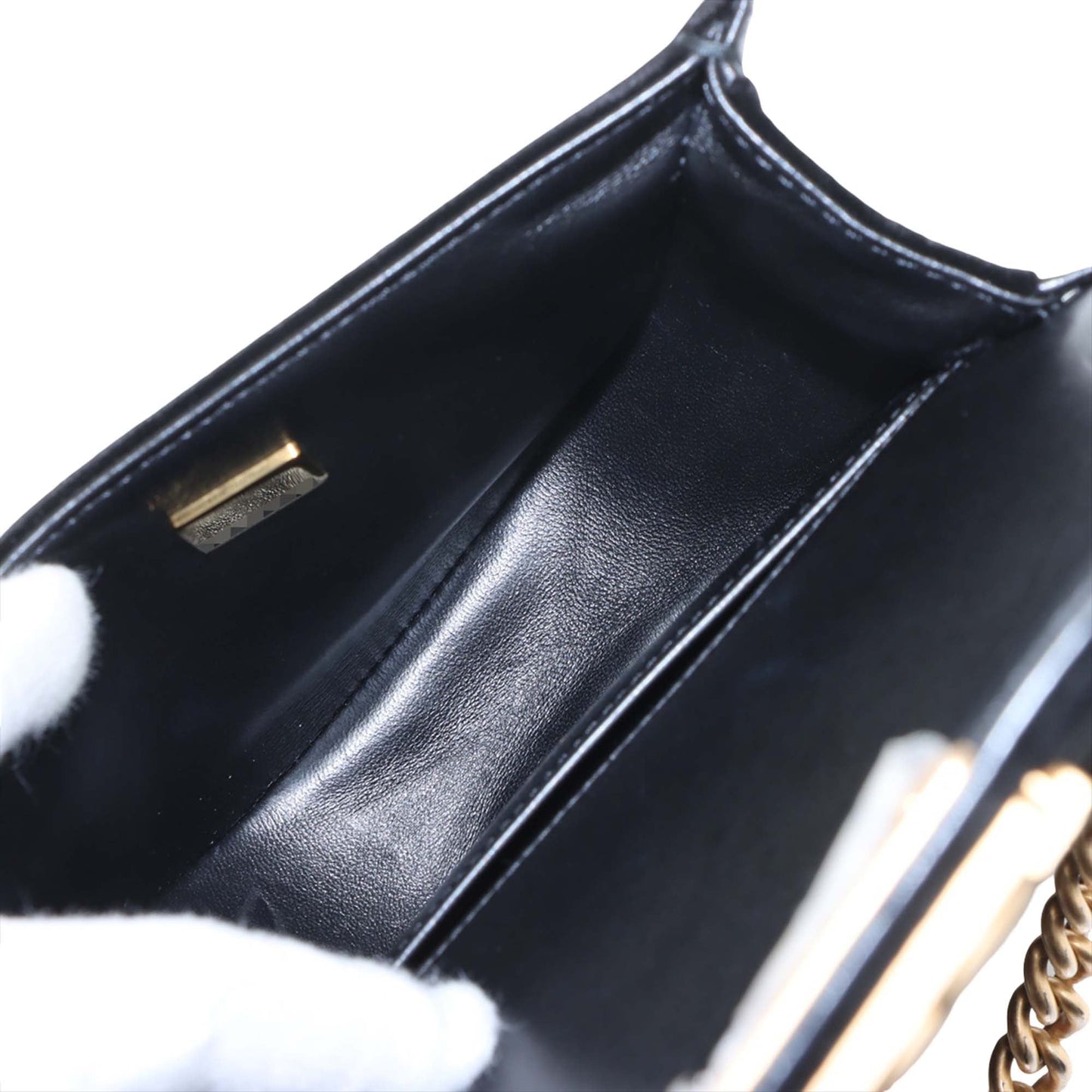 Chanel Small Quilted Velvet Boy Messenger Bag