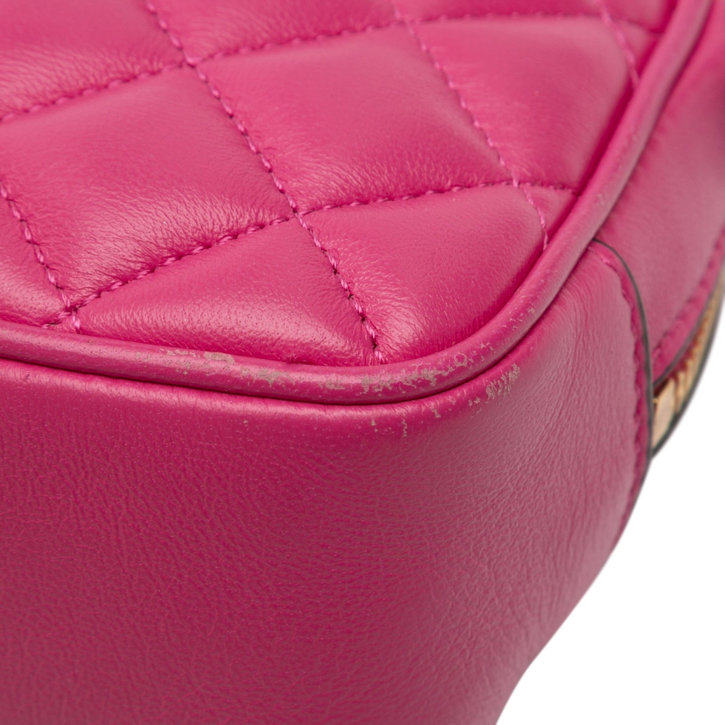 Quilted Lambskin La Medusa Camera Bag