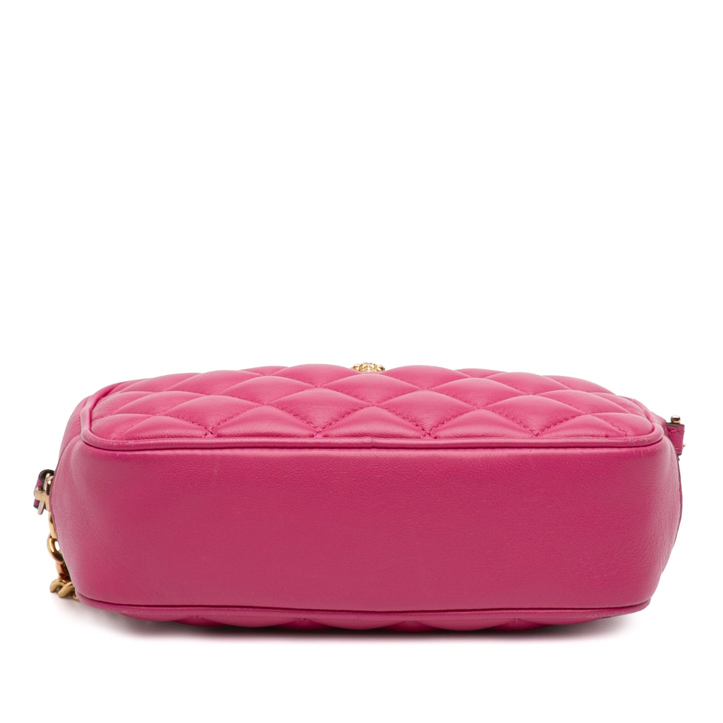 Quilted Lambskin La Medusa Camera Bag