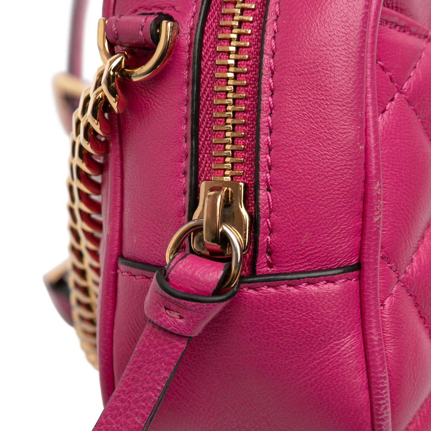 Quilted Lambskin La Medusa Camera Bag