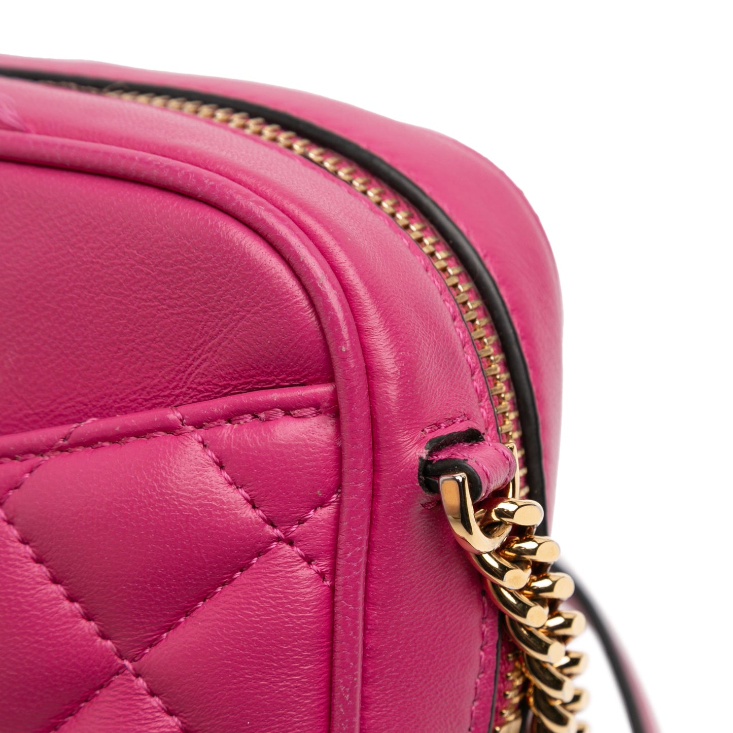 Quilted Lambskin La Medusa Camera Bag