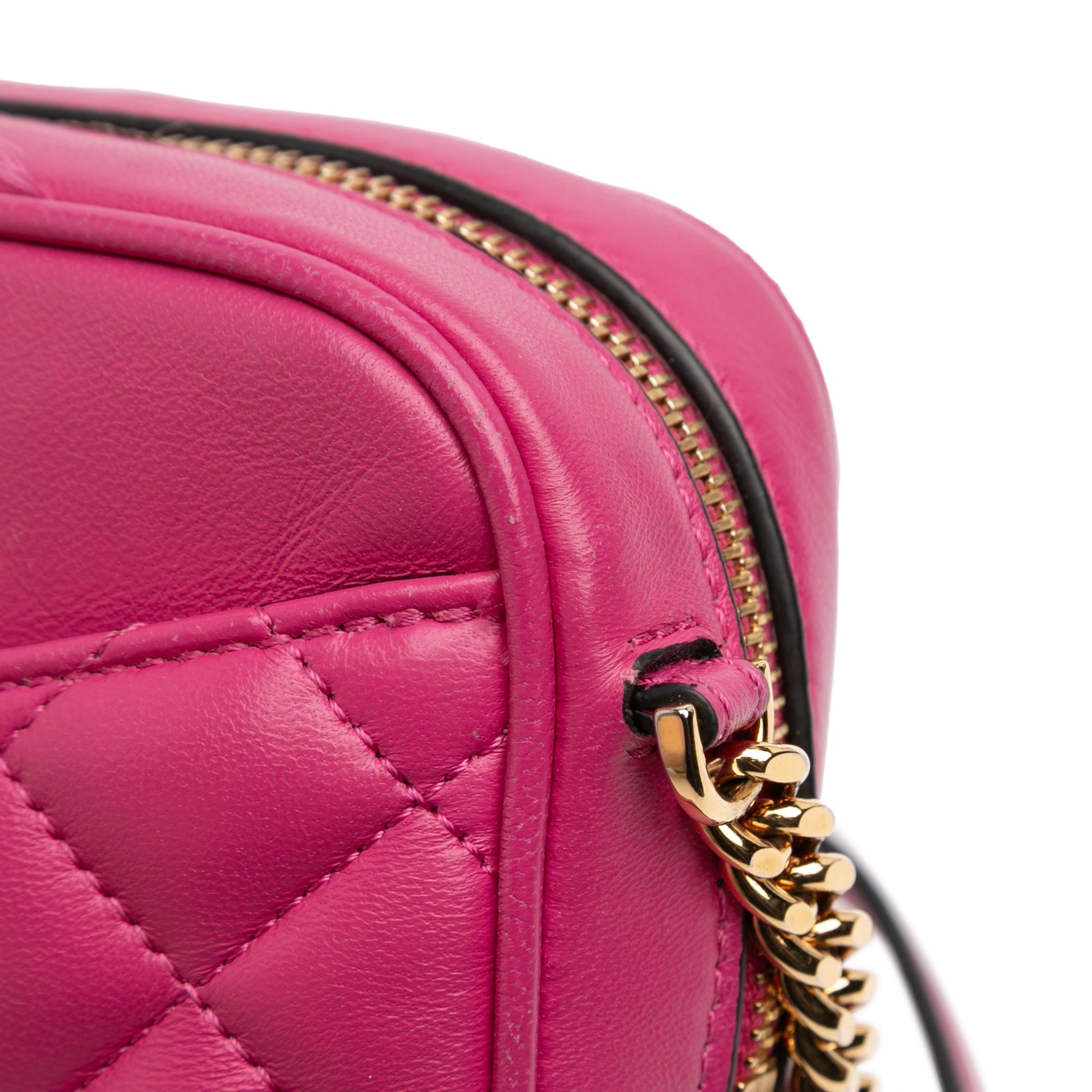 Quilted Lambskin La Medusa Camera Bag