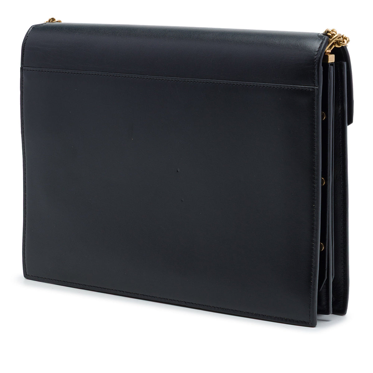 Saint Laurent Smooth Calfskin Monogram Cassandra Clasp Bag