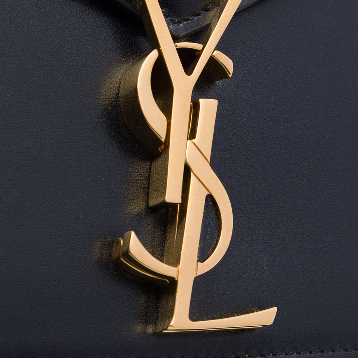 Saint Laurent Smooth Calfskin Monogram Cassandra Clasp Bag