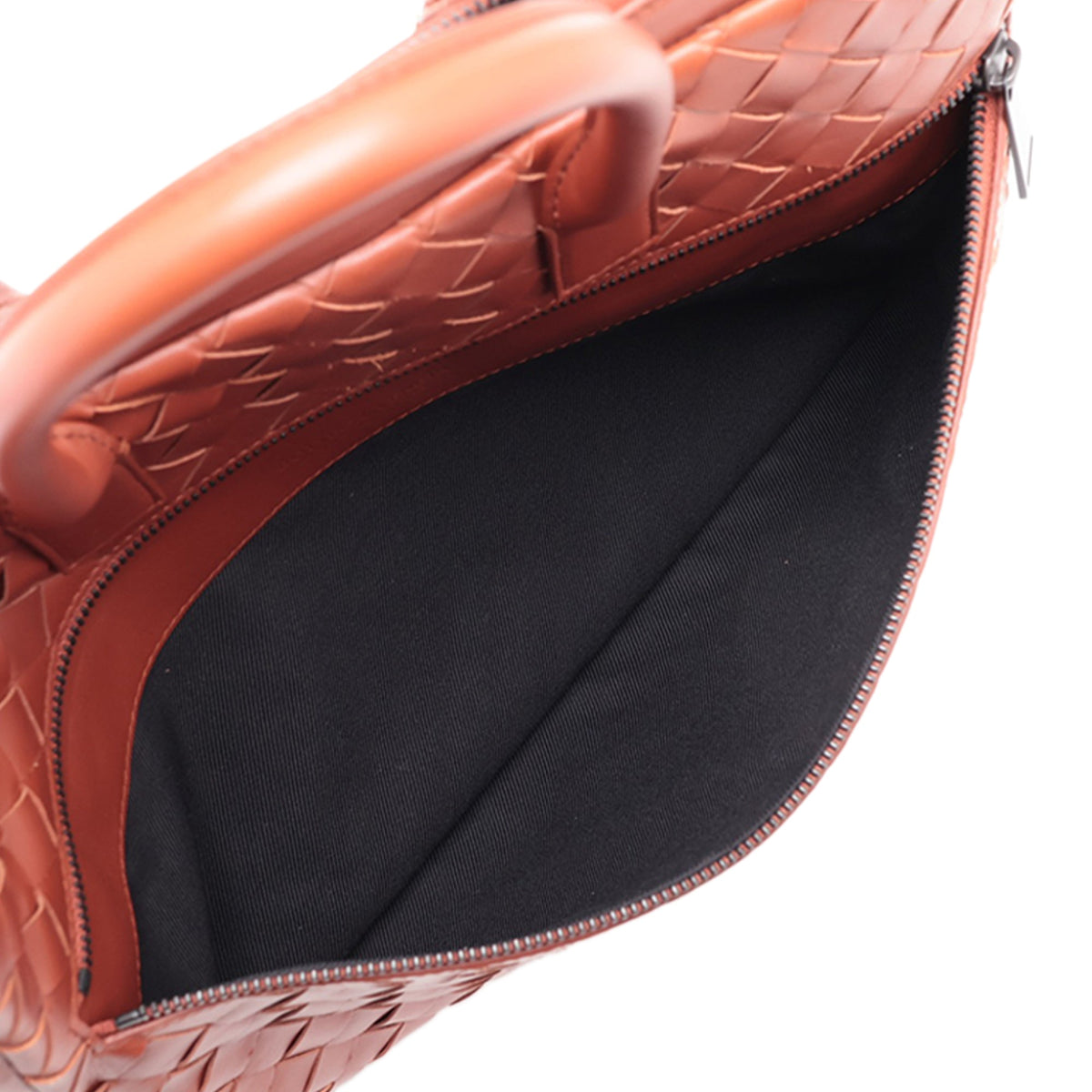 Bottega Veneta Nappa Intrecciato Business Bag — Brown