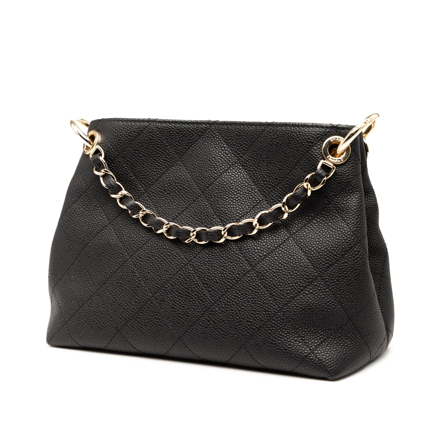Chanel Small Quilted Caviar City Walk Hobo