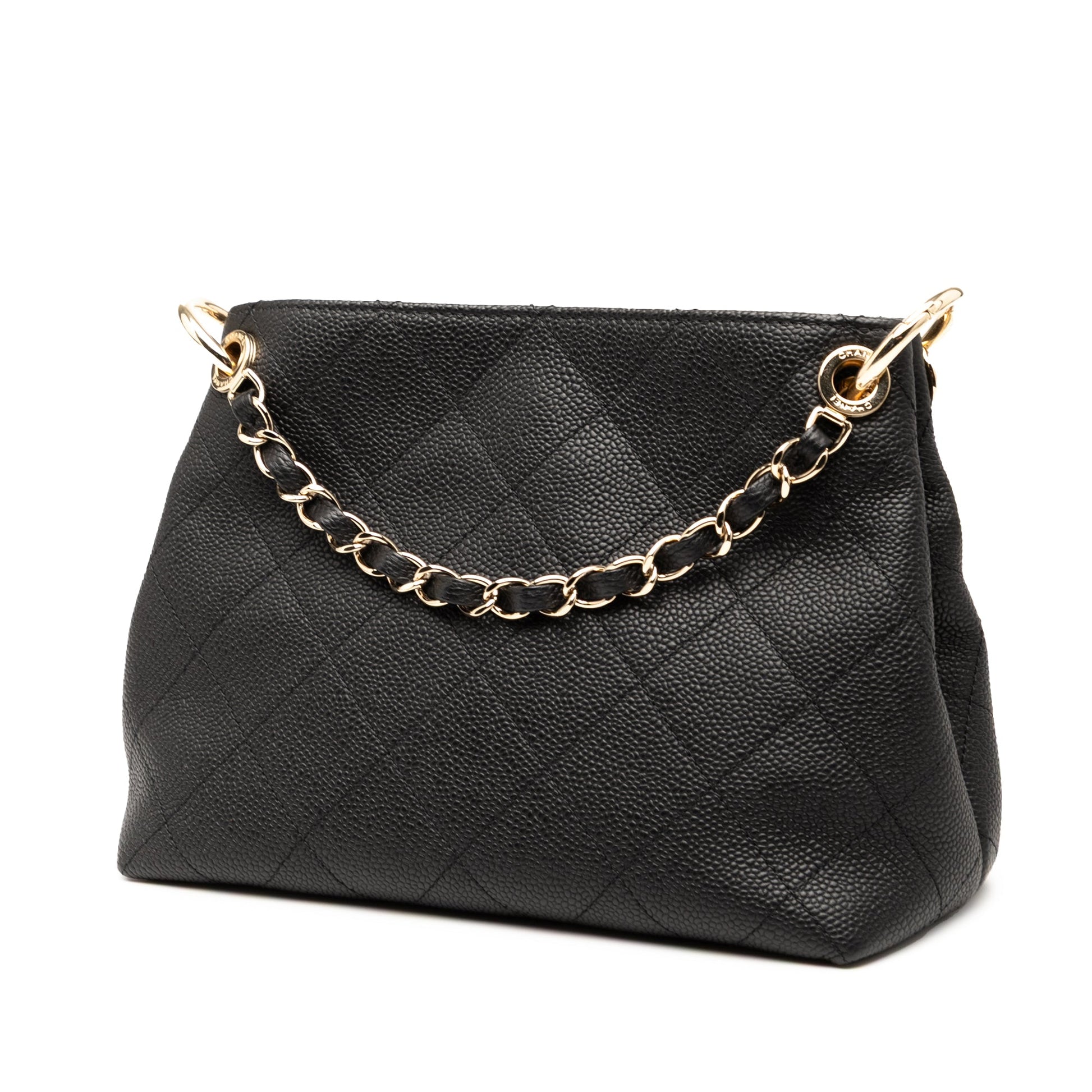 Chanel Small Quilted Caviar City Walk Hobo
