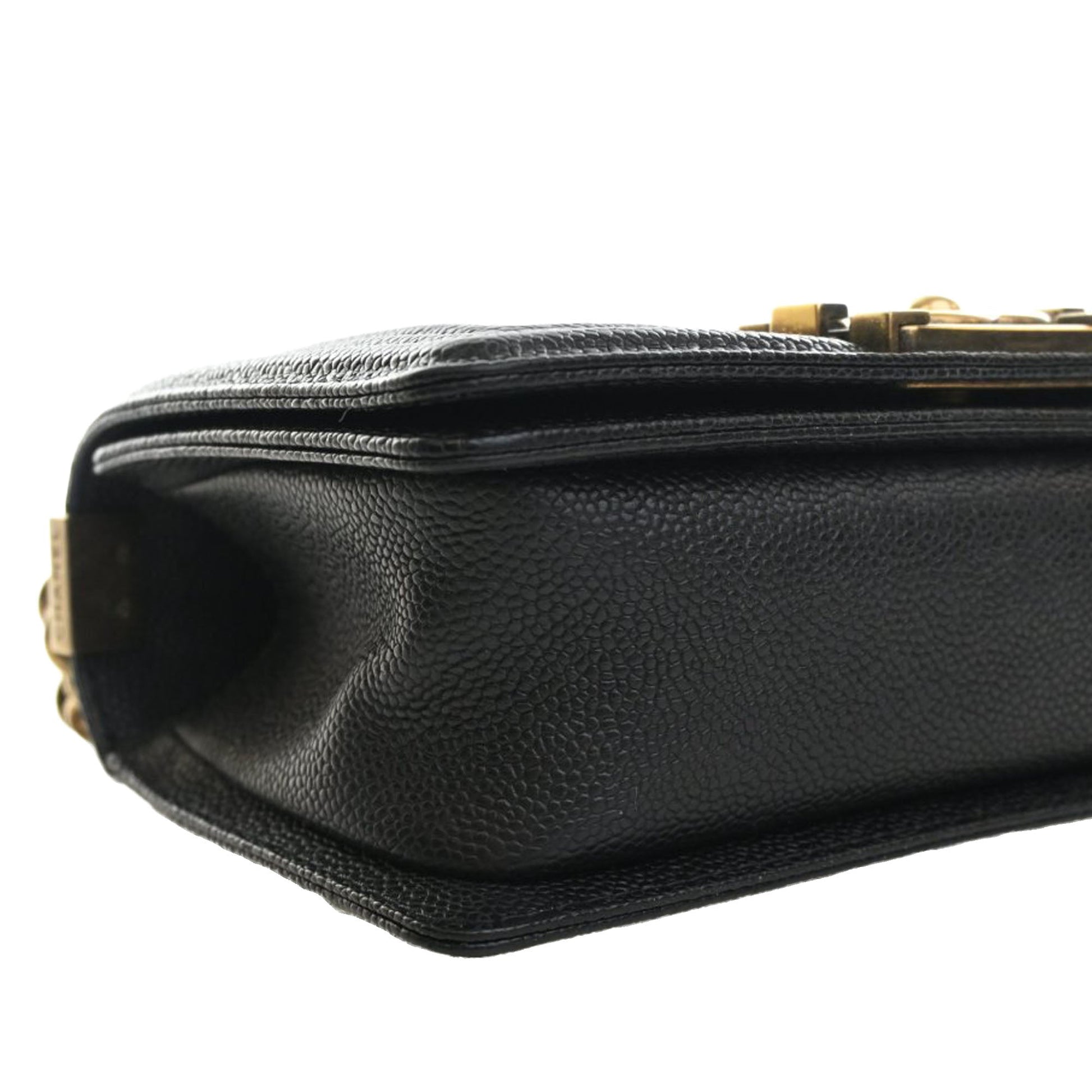 Chanel Small Quilted Caviar Boy Flap