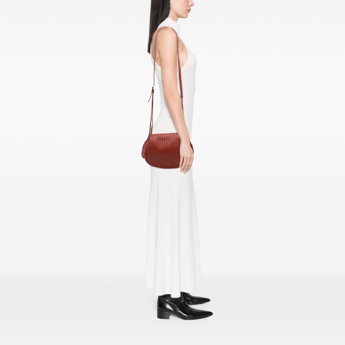 Bottega Veneta Nappa Intrecciato Flap Crossbody