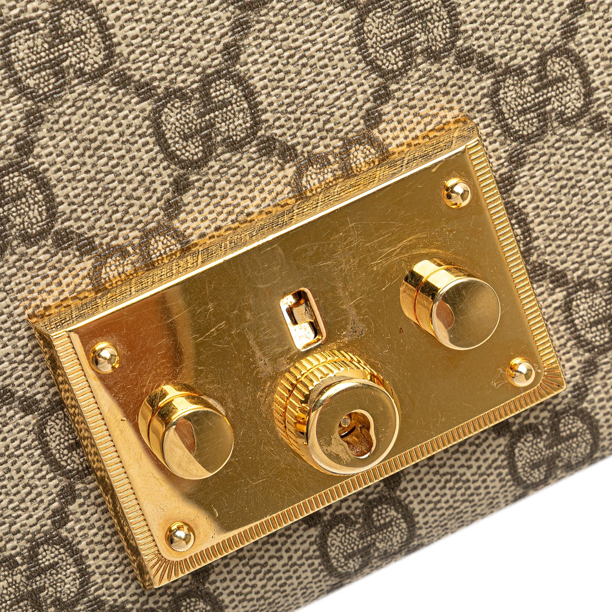 Gucci Small GG Supreme Padlock Crossbody