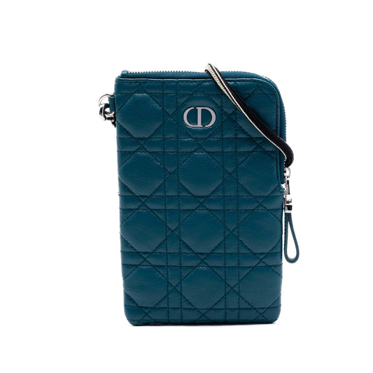 Dior Supple Calfskin Cannage Caro Multifunctional Pouch