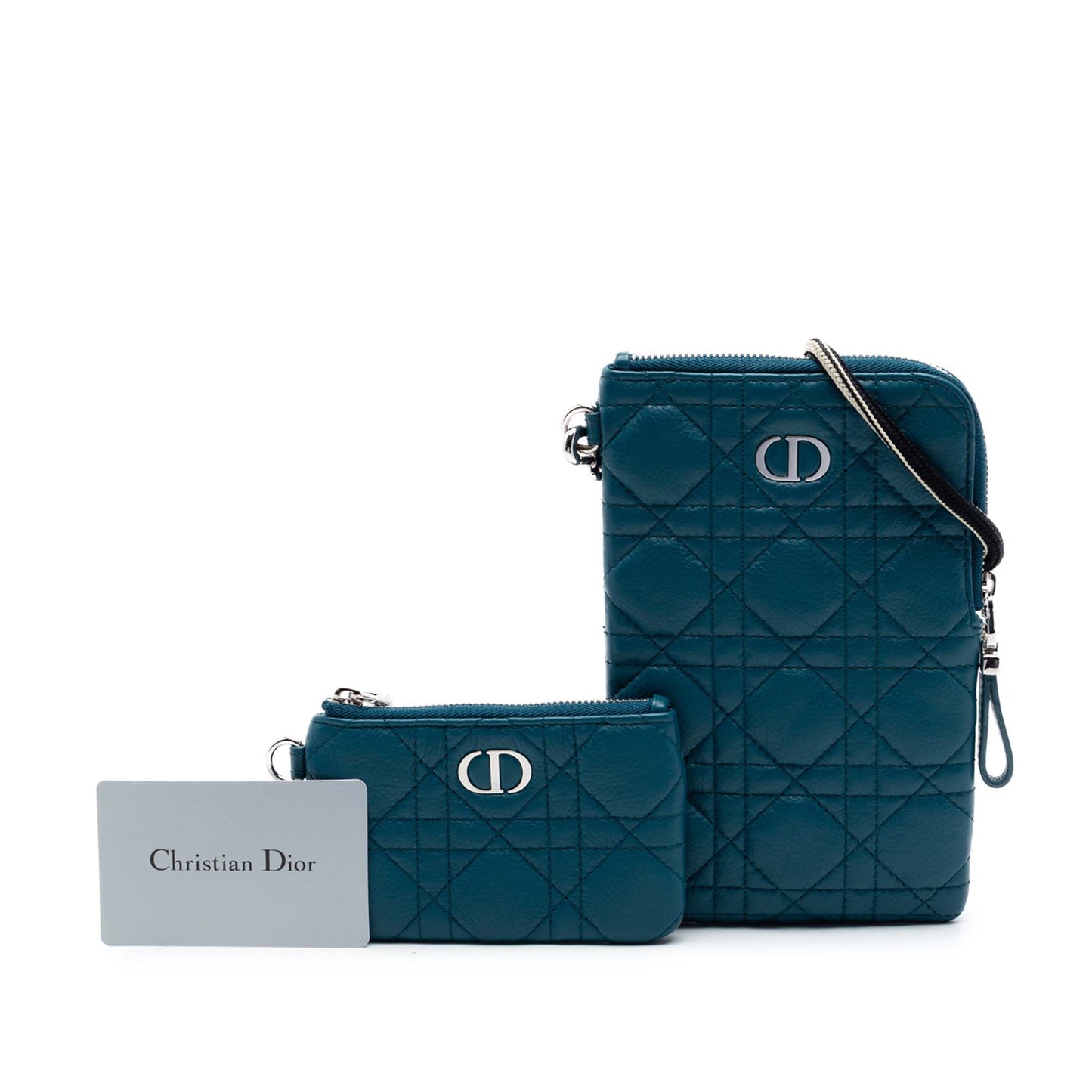Dior Supple Calfskin Cannage Caro Multifunctional Pouch