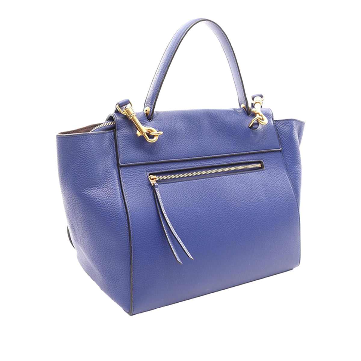 Celine Mini Grained Calfskin Belt Bag — Blue
