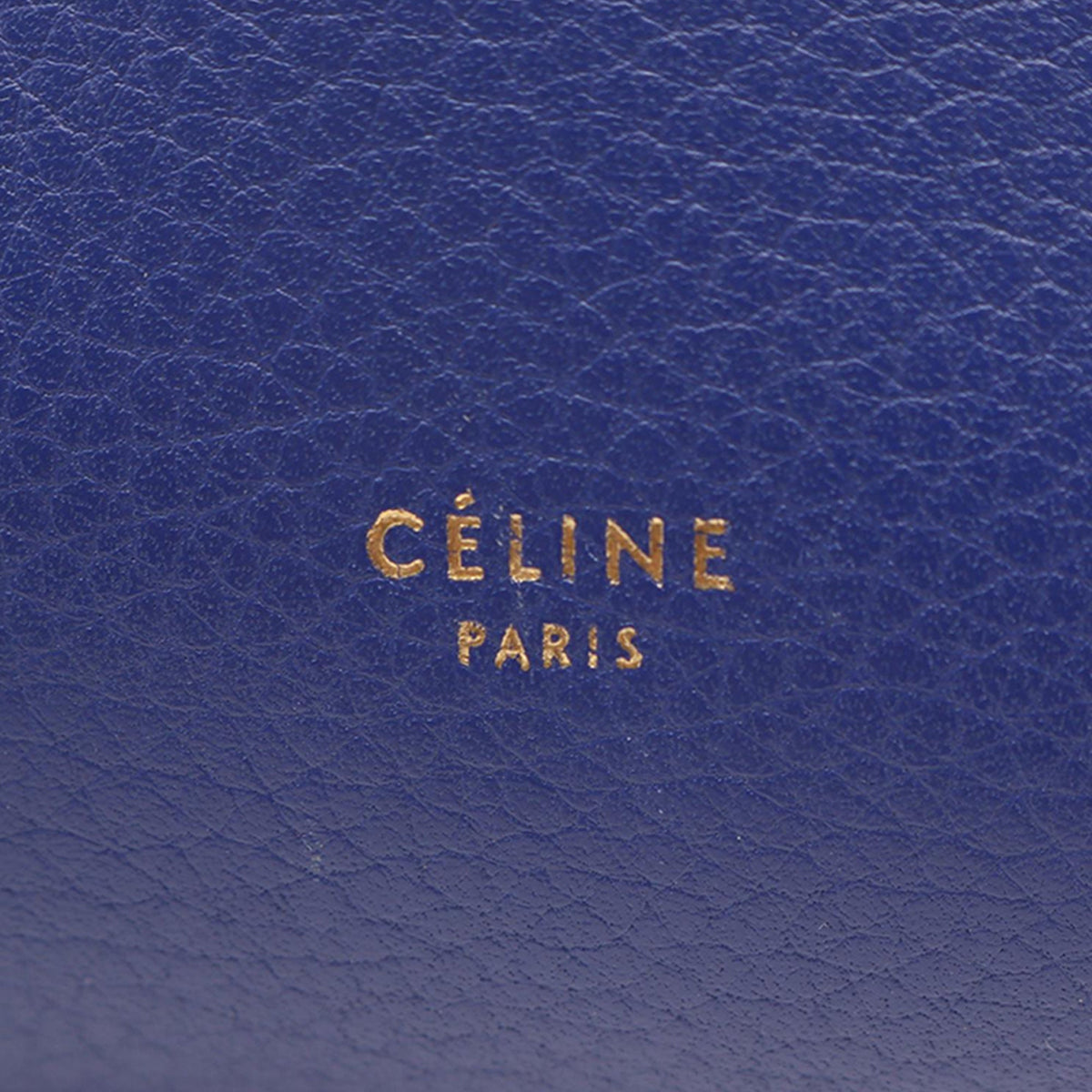 Celine Mini Grained Calfskin Belt Bag — Blue