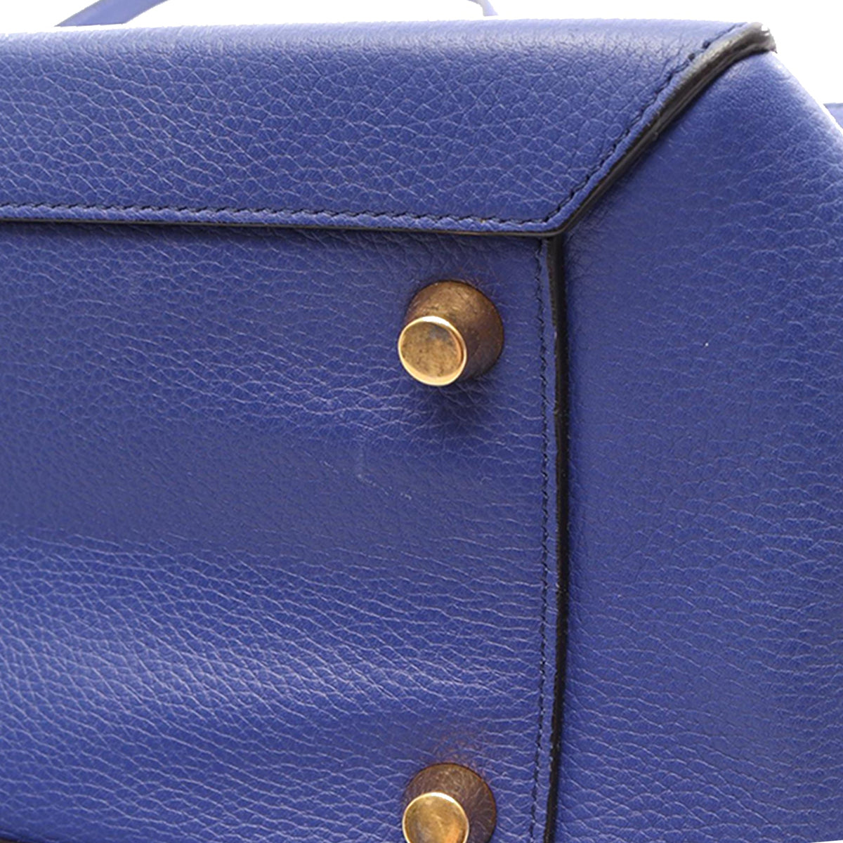 Celine Mini Grained Calfskin Belt Bag — Blue