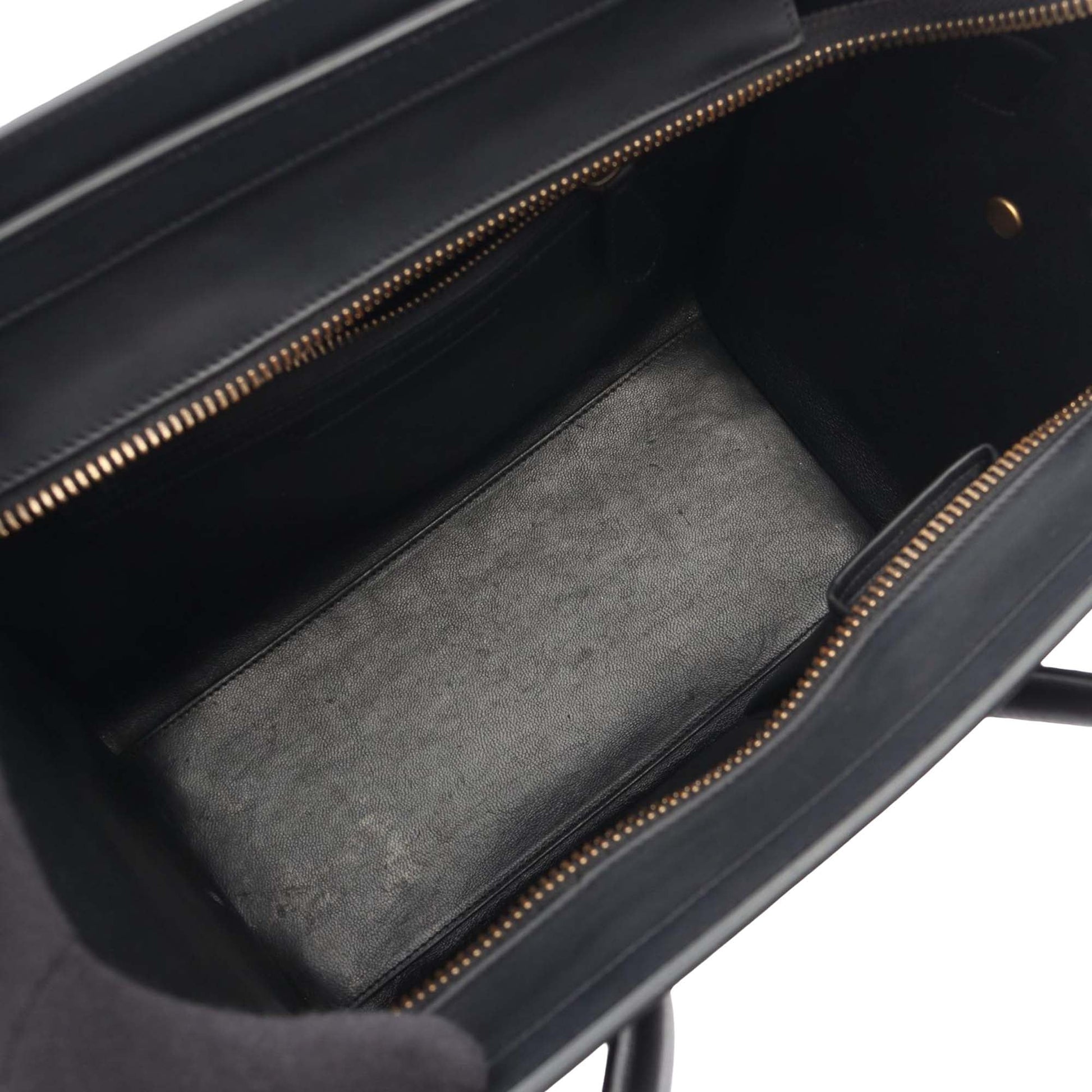Celine Micro Tricolor Leather Luggage Tote