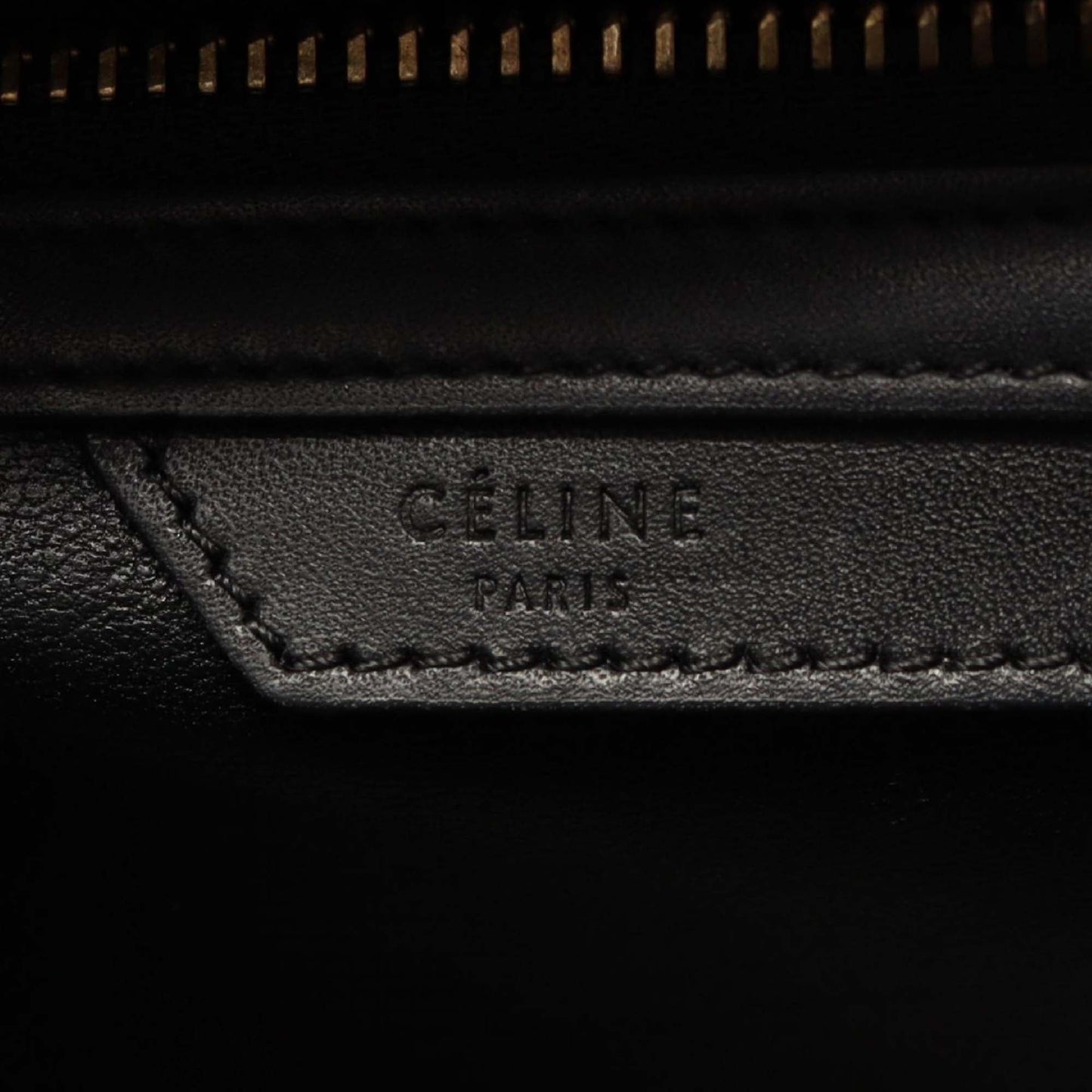 Celine Micro Tricolor Leather Luggage Tote