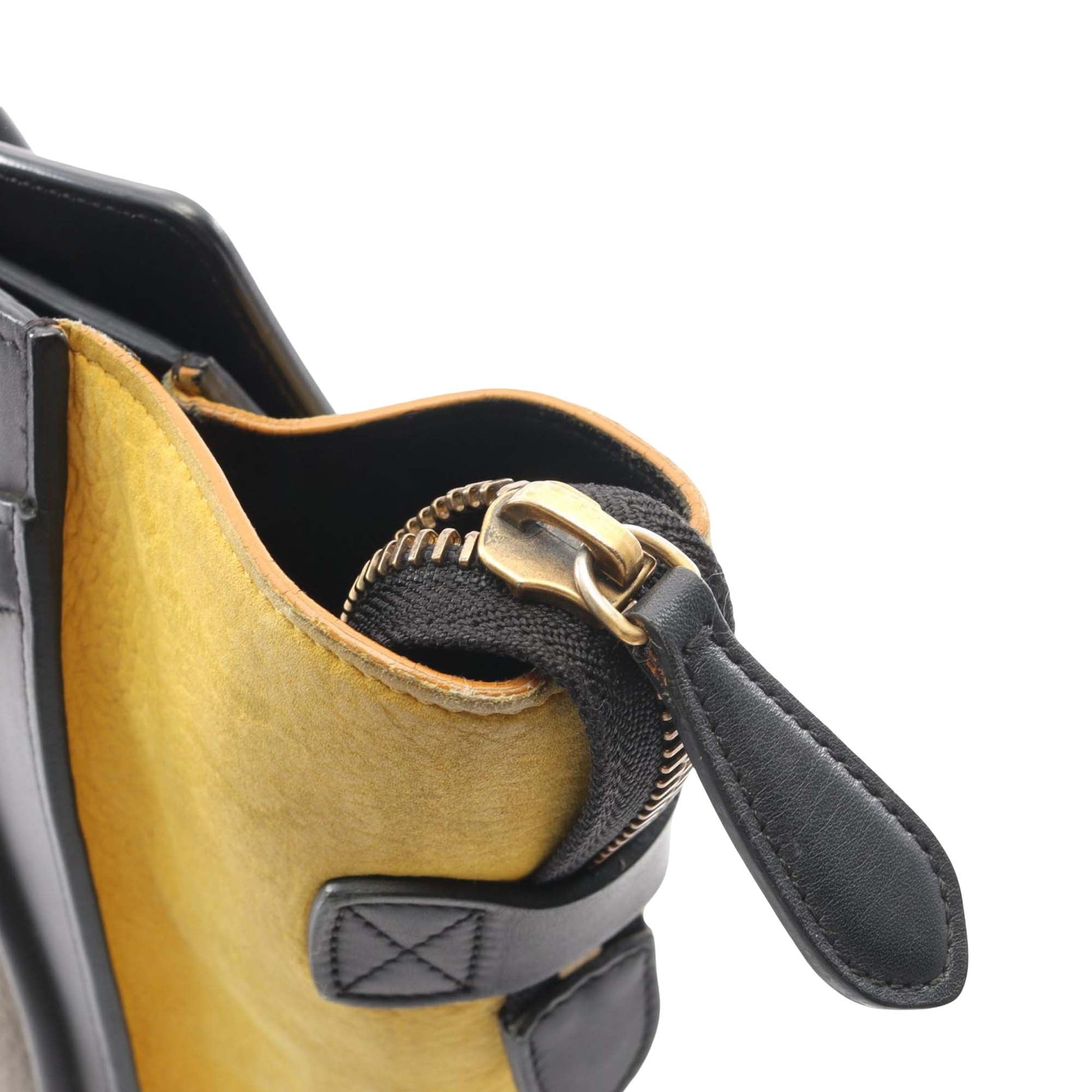 Celine Micro Tricolor Leather Luggage Tote