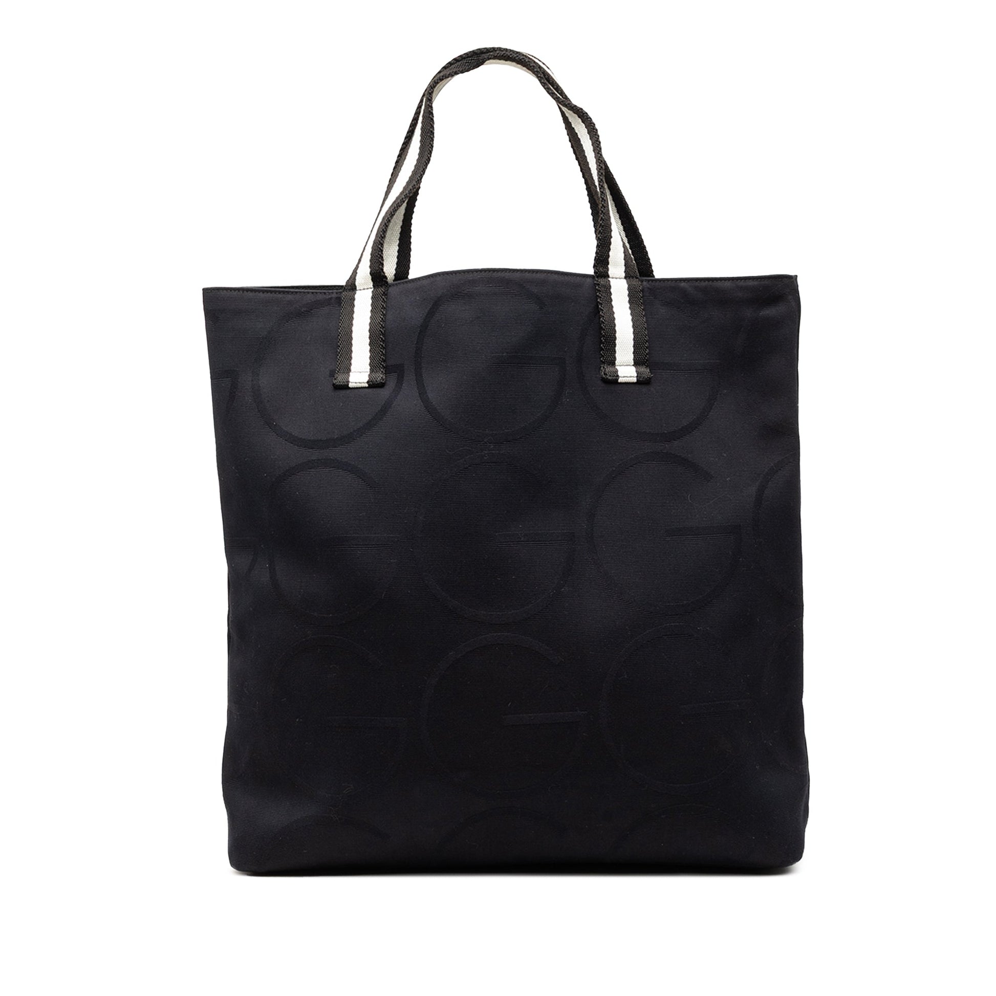 Gucci Canvas G Monogram Web Tote