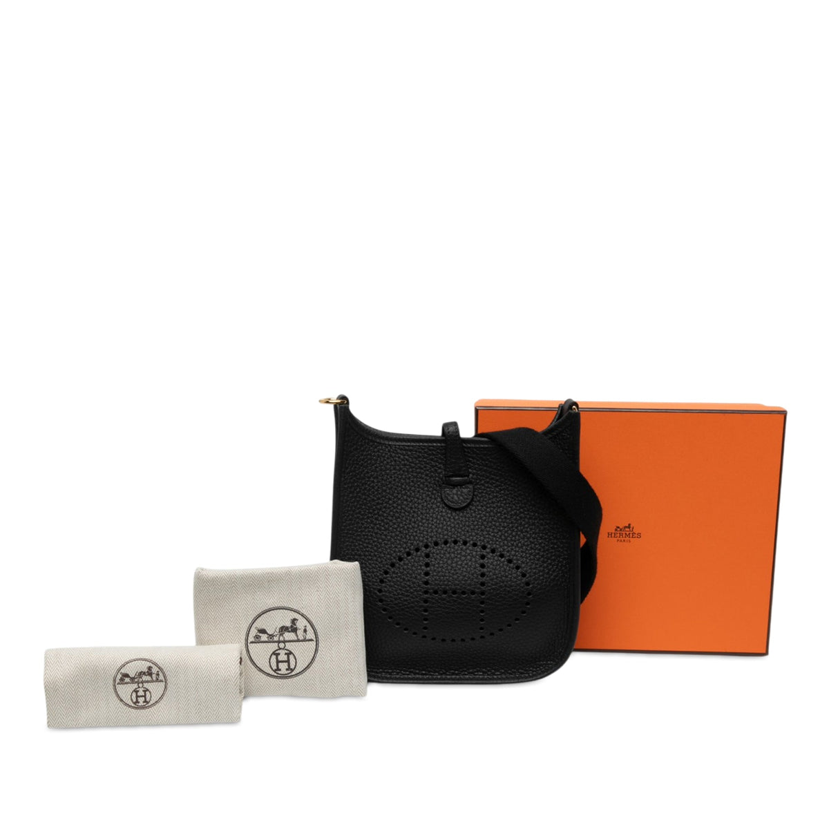 Hermès Clemence Evelyne TPM 16 — Black