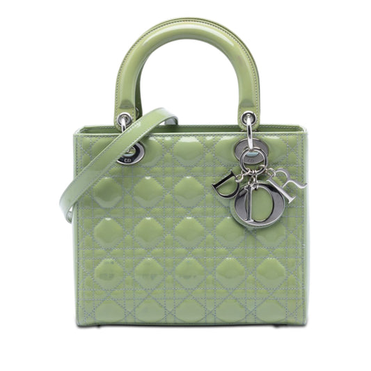 Dior Medium Patent Cannage Lady Dior