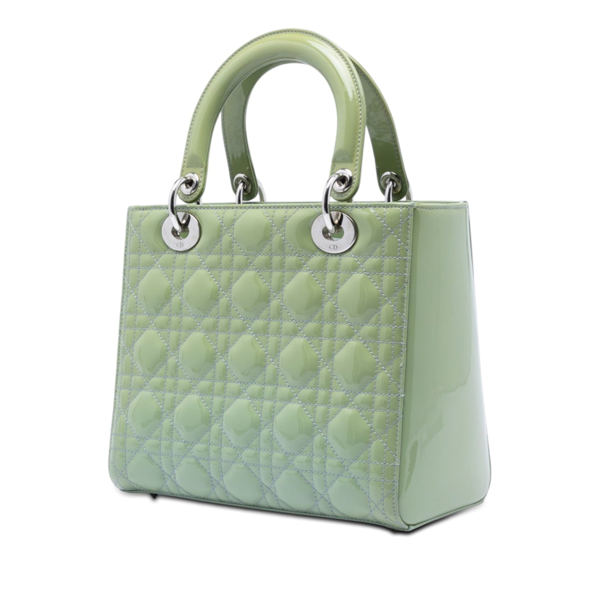 Dior Medium Patent Cannage Lady Dior