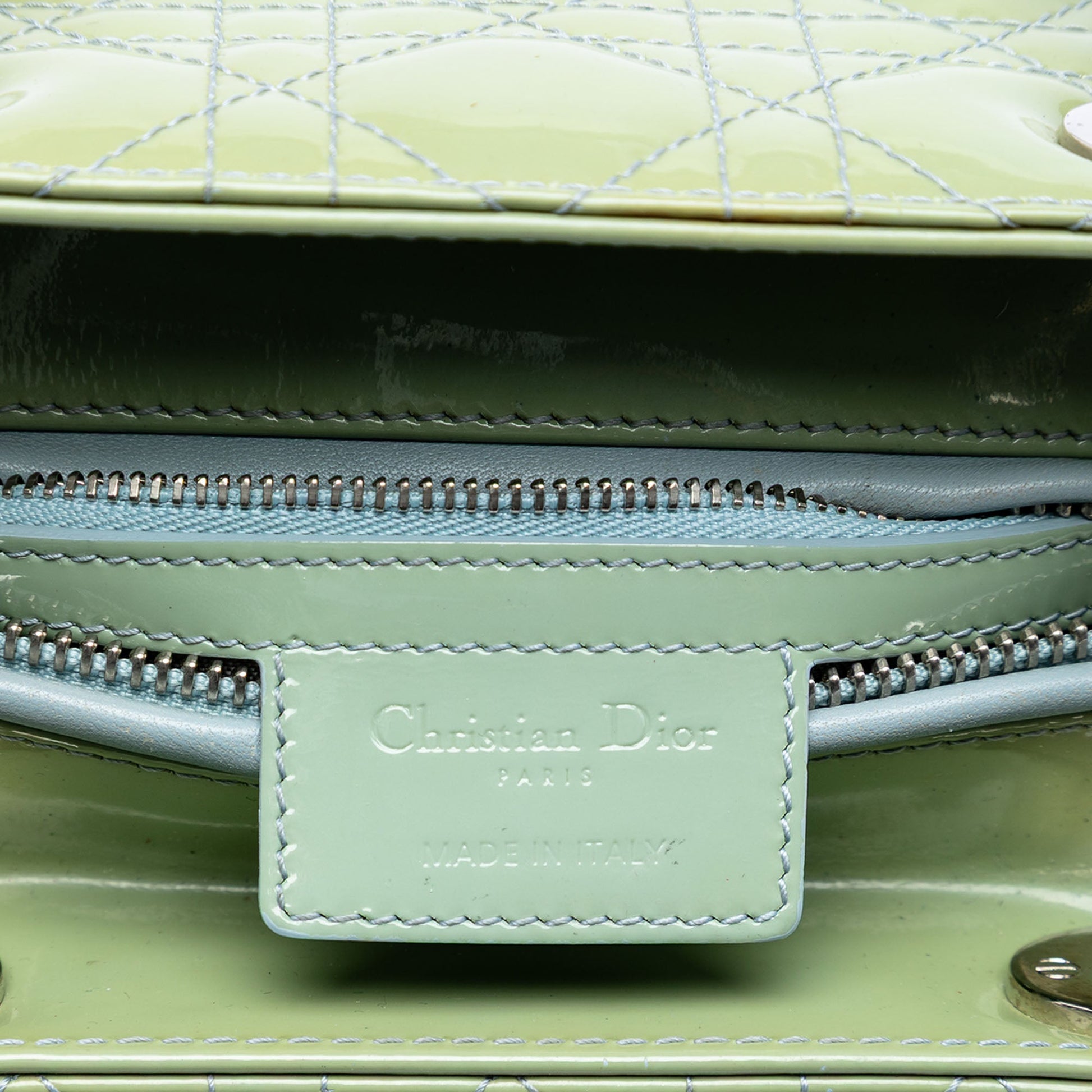 Dior Medium Patent Cannage Lady Dior