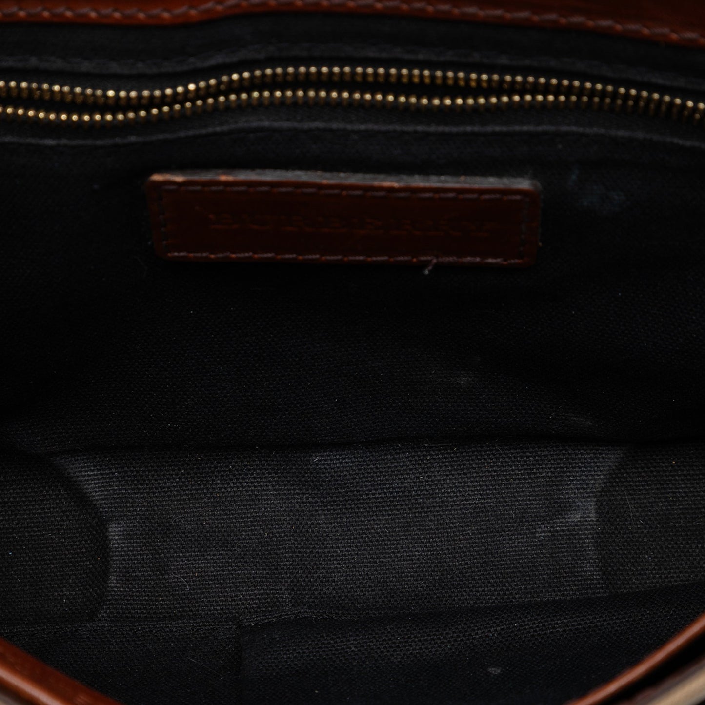 Leather and House Check Canvas Bridle Abbott Crossbody