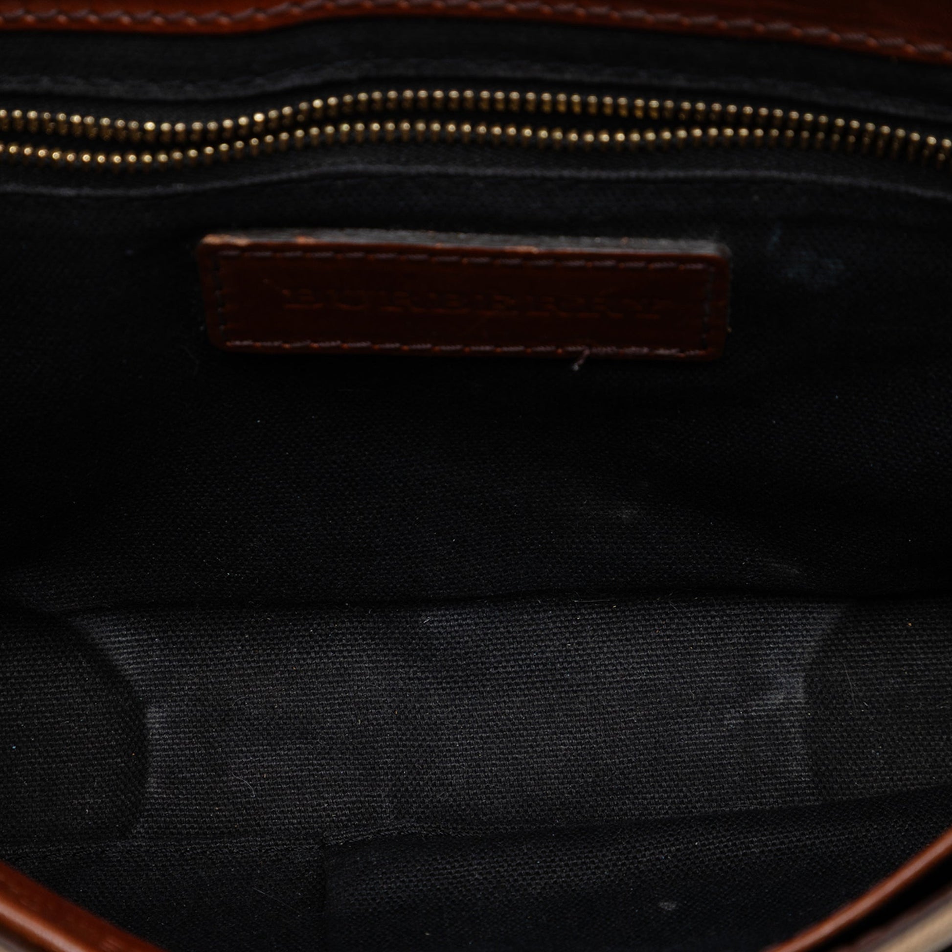 Leather and House Check Canvas Bridle Abbott Crossbody
