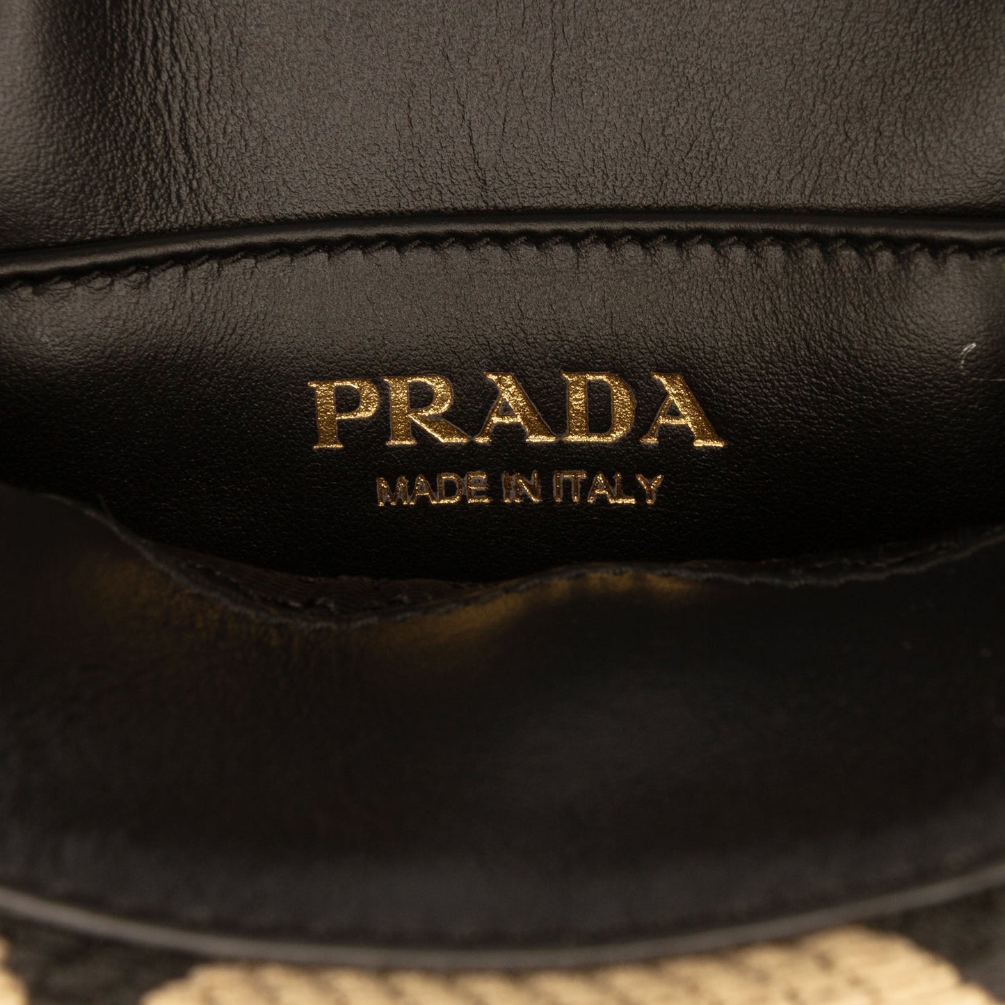 Prada Mini Embroidered Jacquard Symbole Triangolo Satchel
