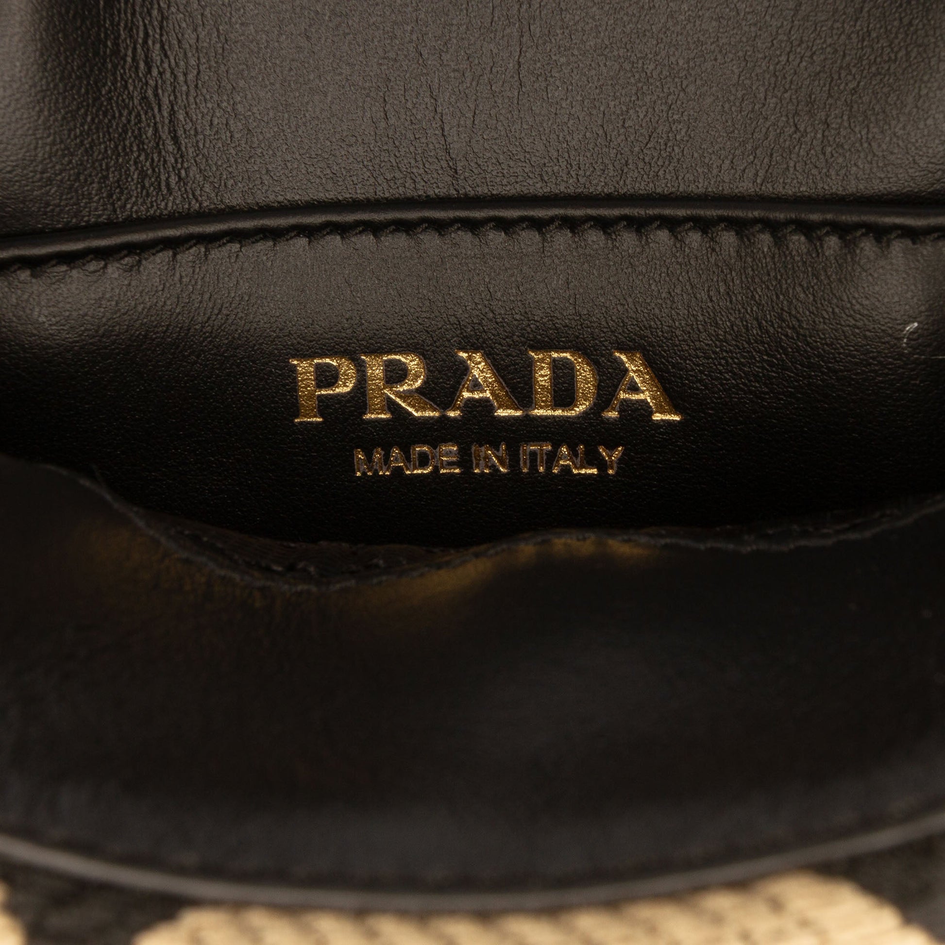Prada Mini Embroidered Jacquard Symbole Triangolo Satchel