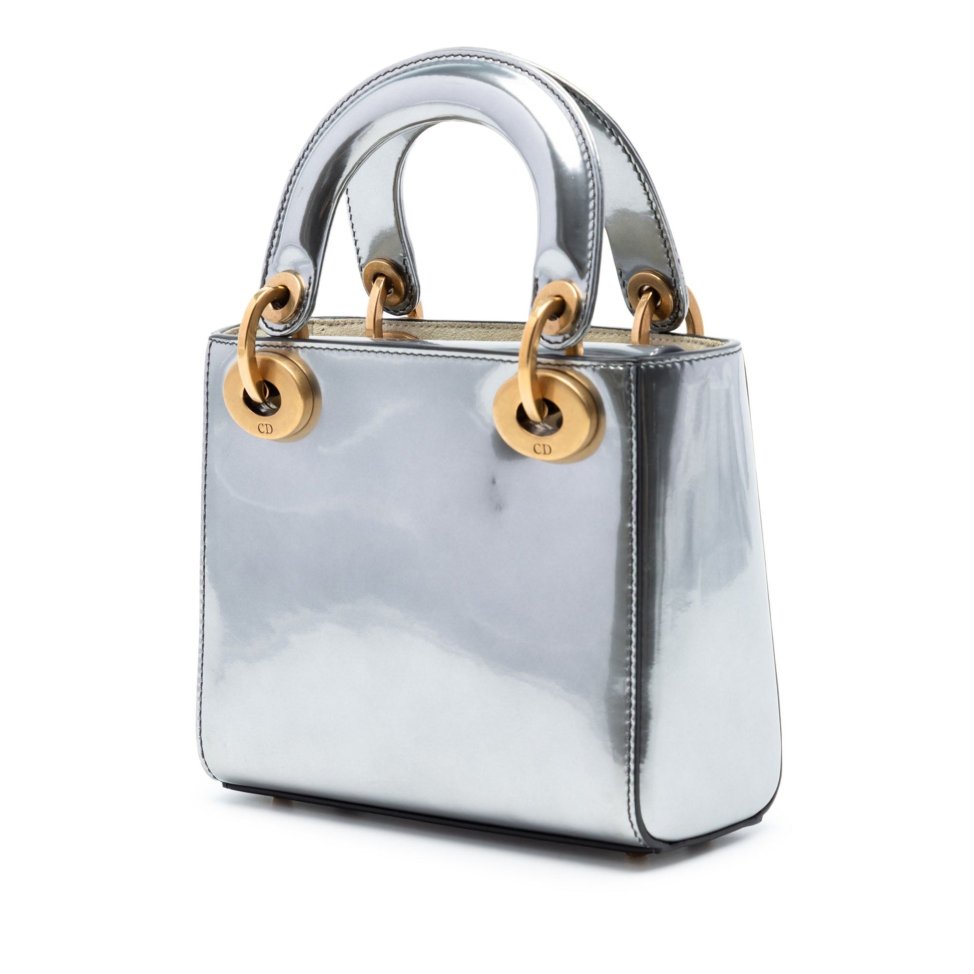 Dior Mini Metallic Patent Lady Dior