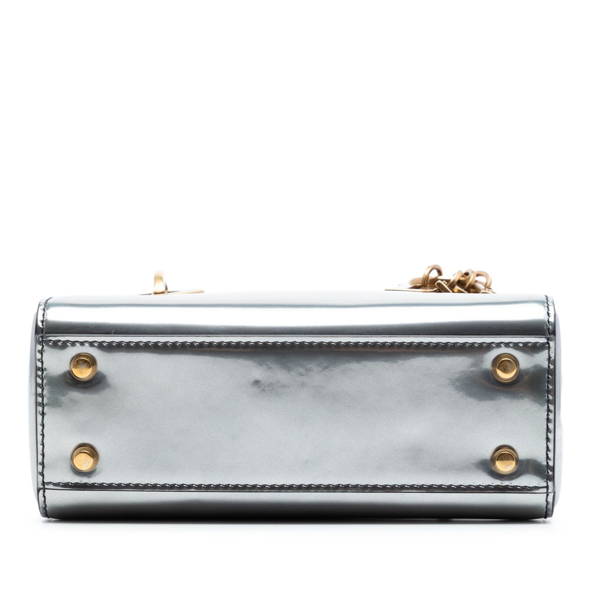 Dior Mini Metallic Patent Lady Dior