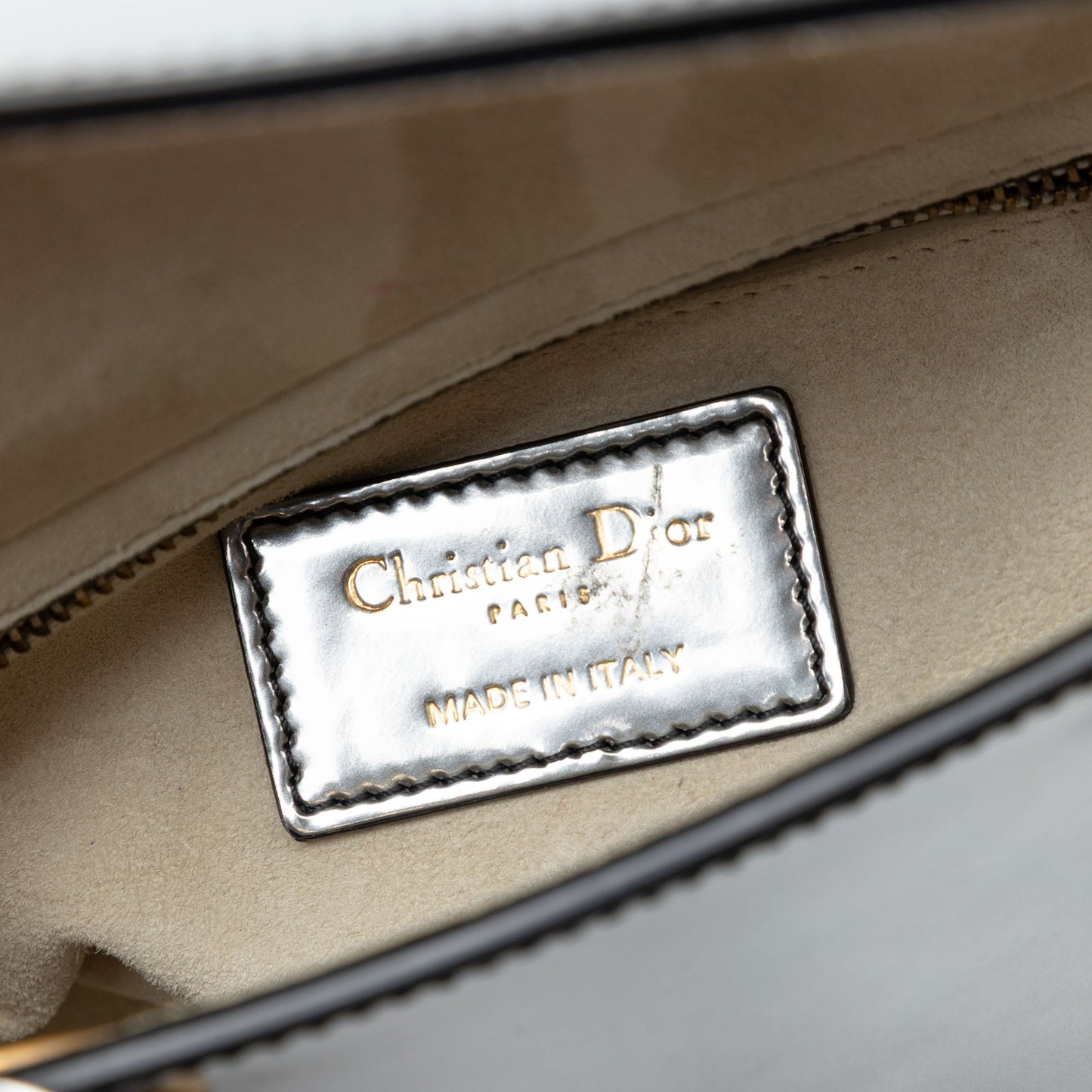 Dior Mini Metallic Patent Lady Dior