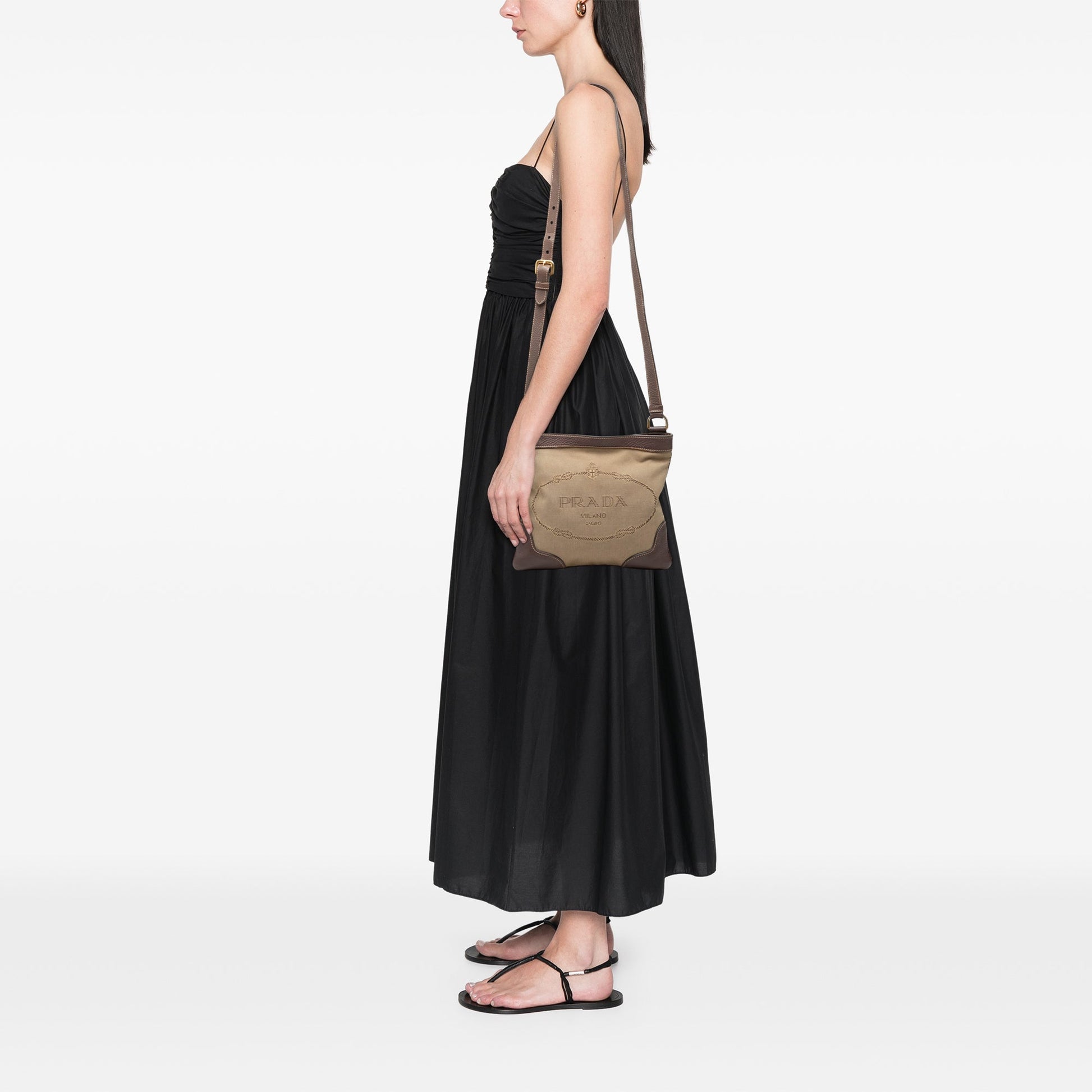 Prada Canvas Canapa Logo Crossbody