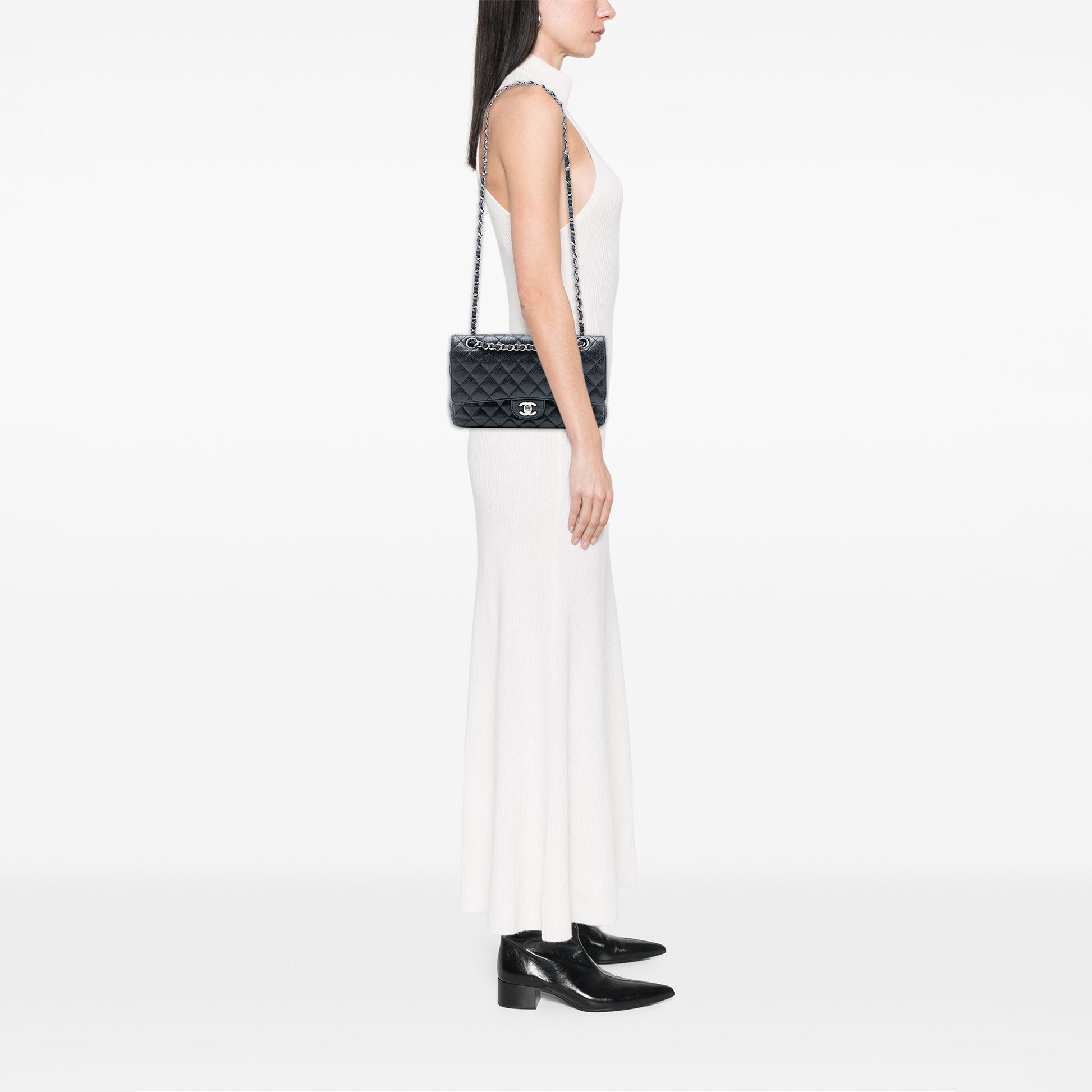 Chanel Medium Classic Caviar Double Flap