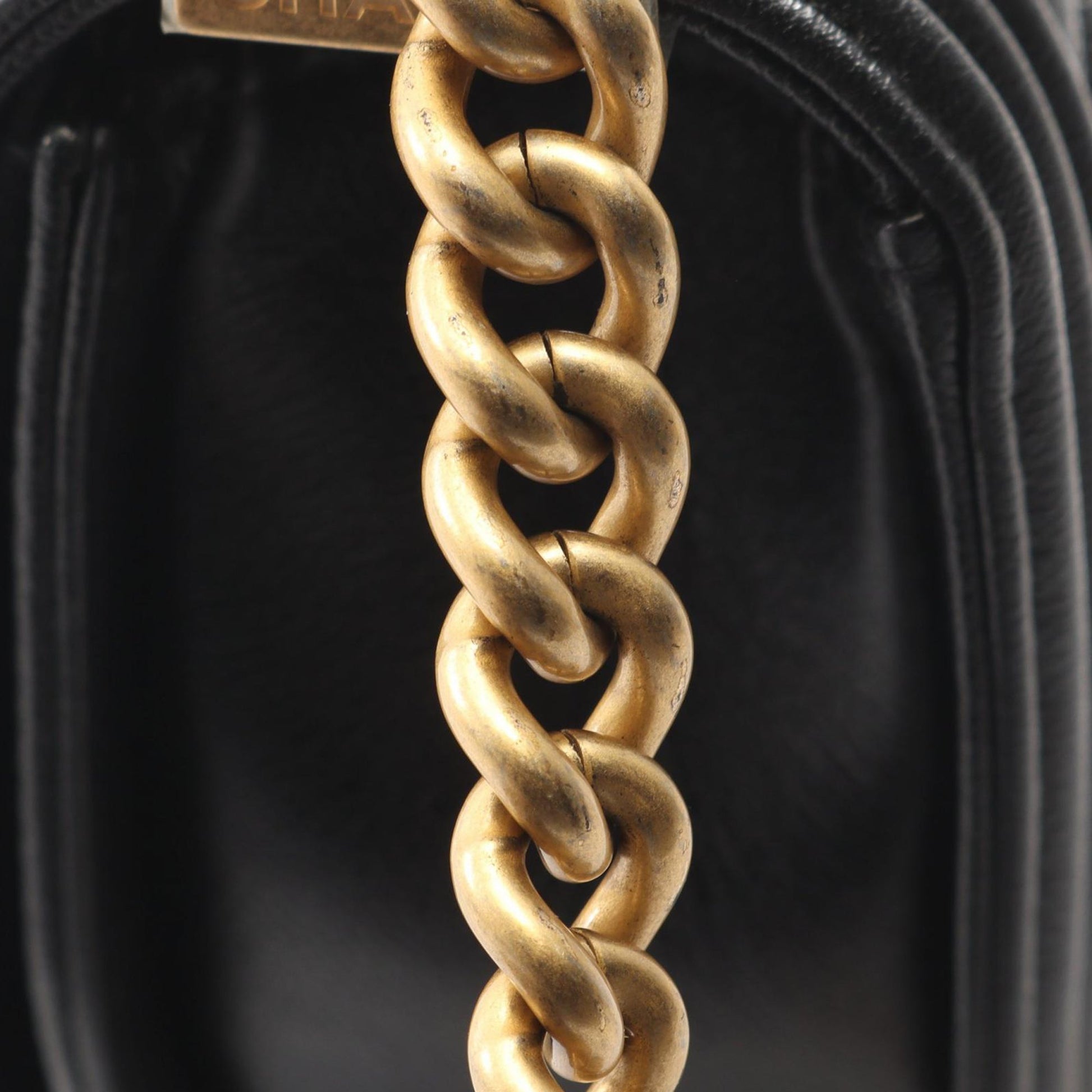 Chanel Small Quilted Caviar Boy Messenger Bag
