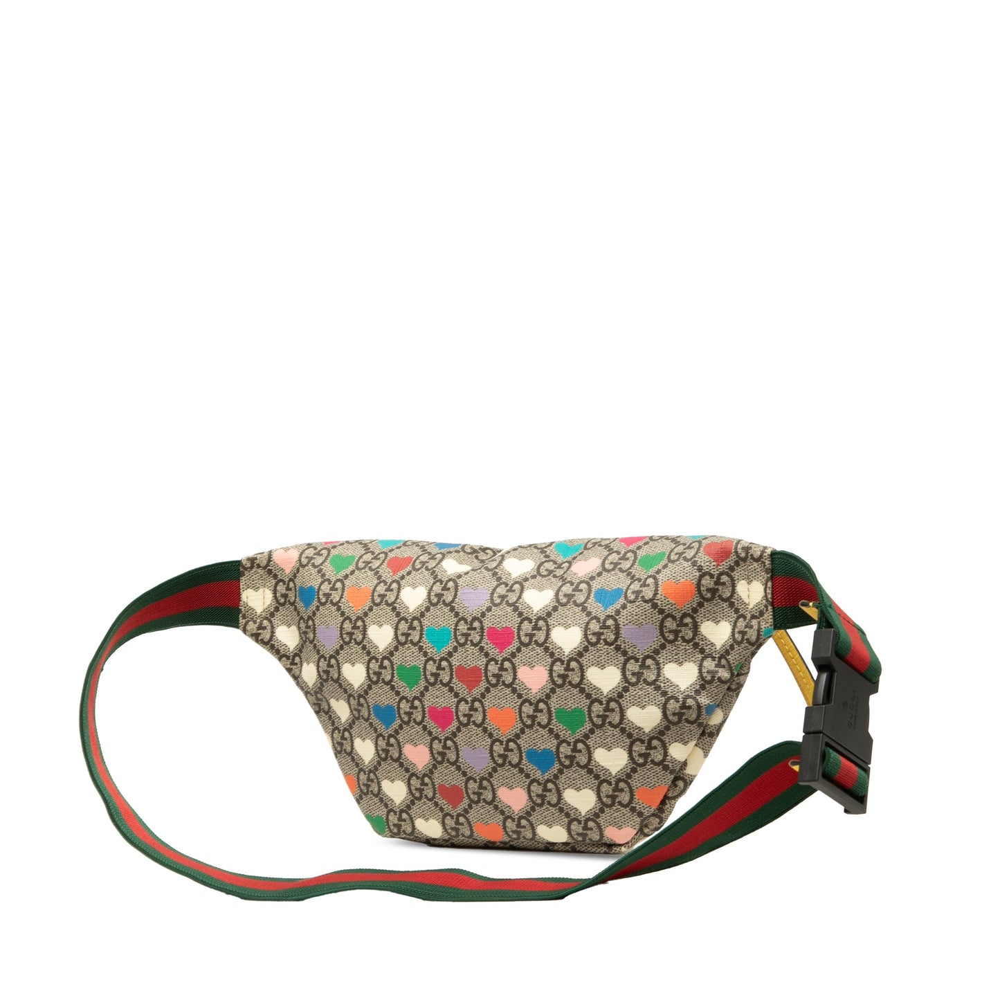 Gucci Kids GG Supreme Hearts Web Belt Bag