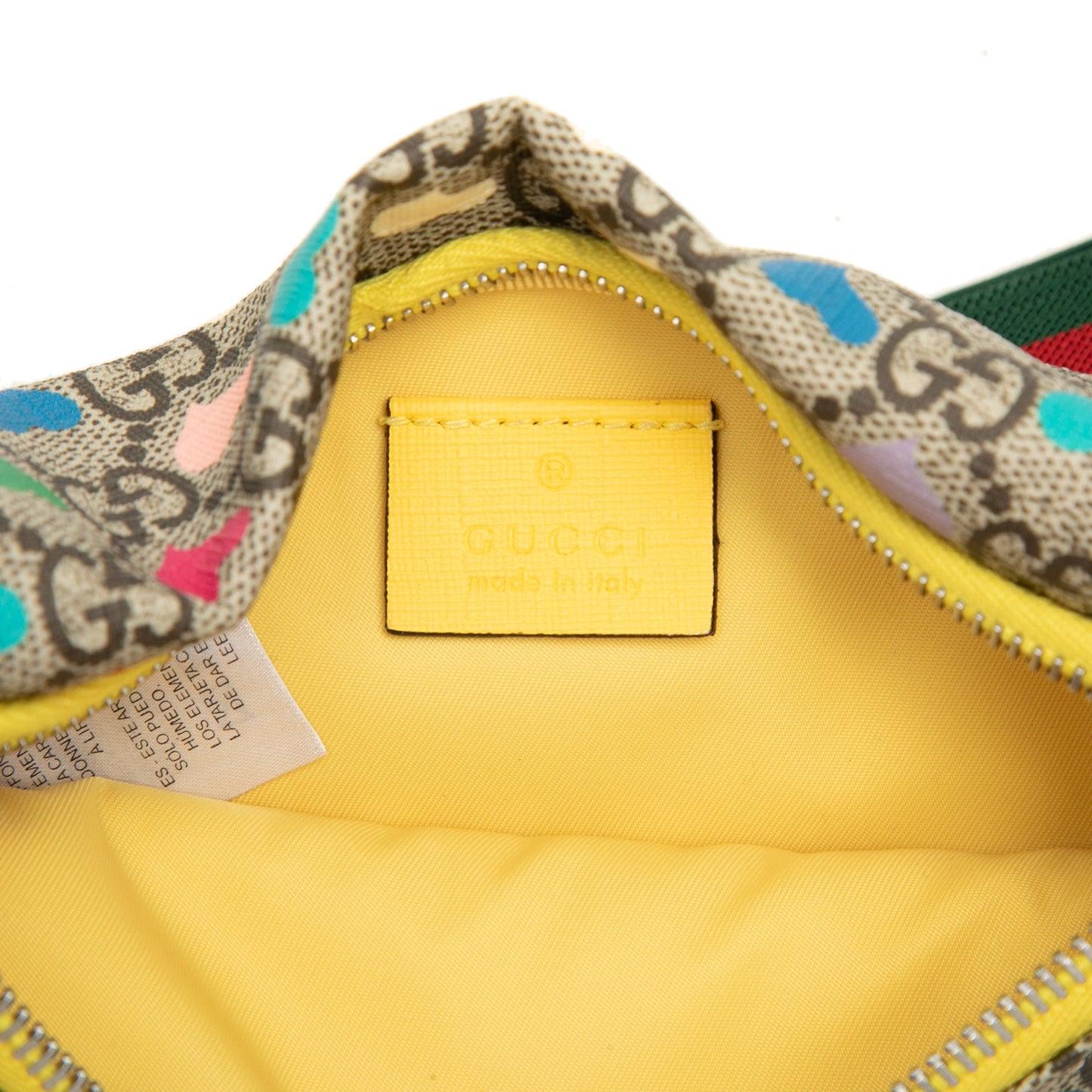 Gucci Kids GG Supreme Hearts Web Belt Bag