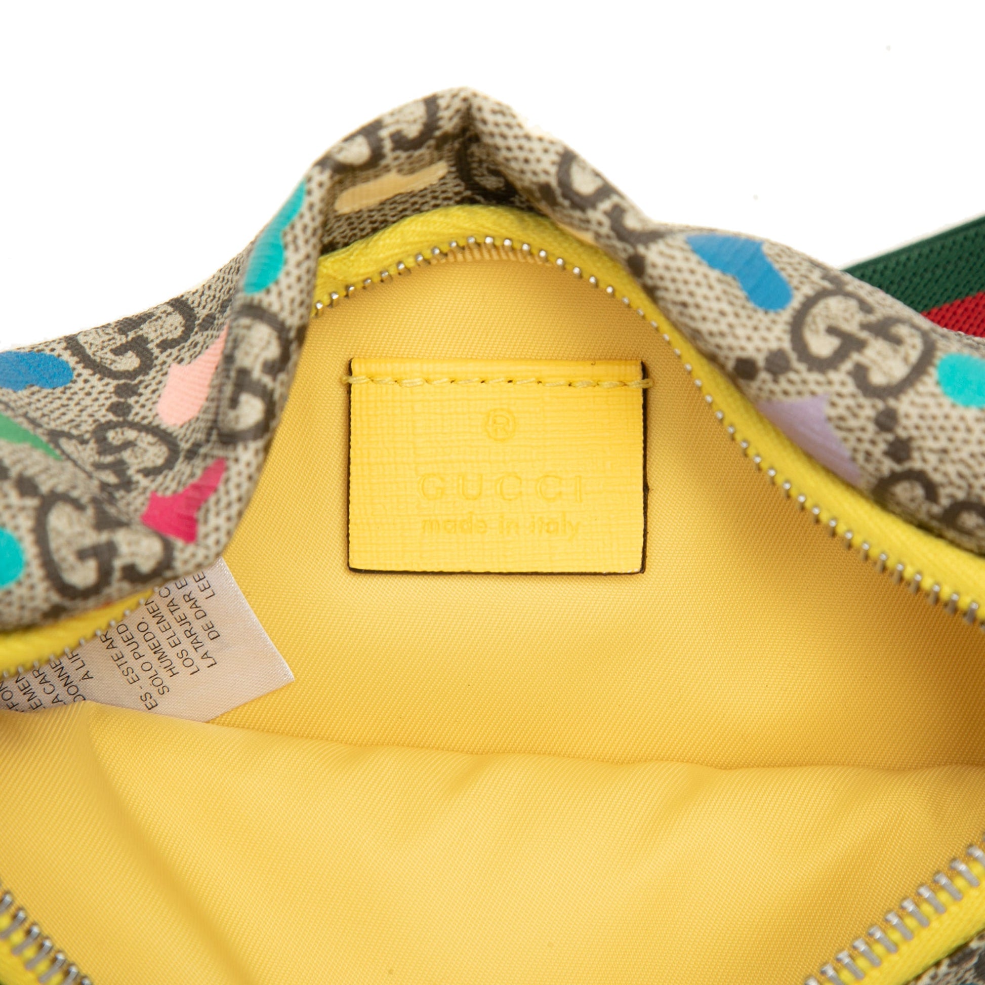 Gucci Kids GG Supreme Hearts Web Belt Bag