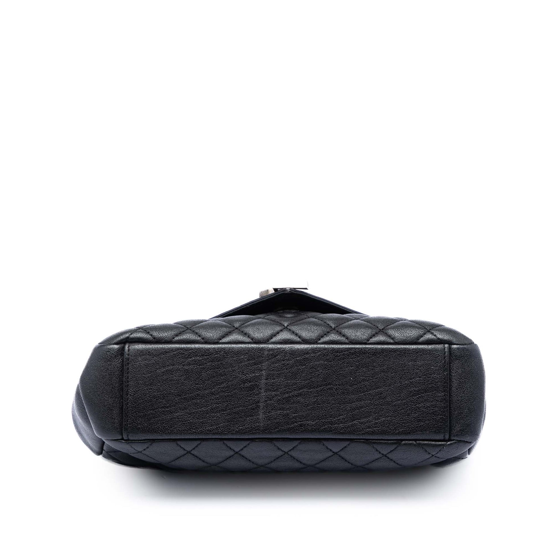 Saint Laurent Medium Sheepskin Triquilt Monogram College Bag