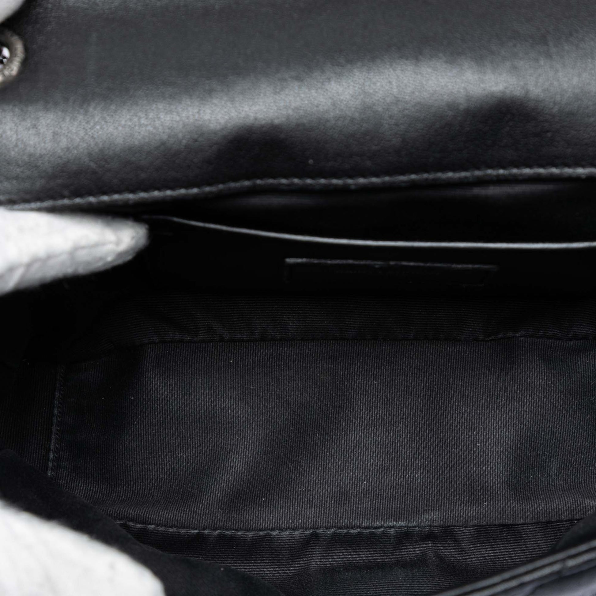 Saint Laurent Medium Sheepskin Triquilt Monogram College Bag