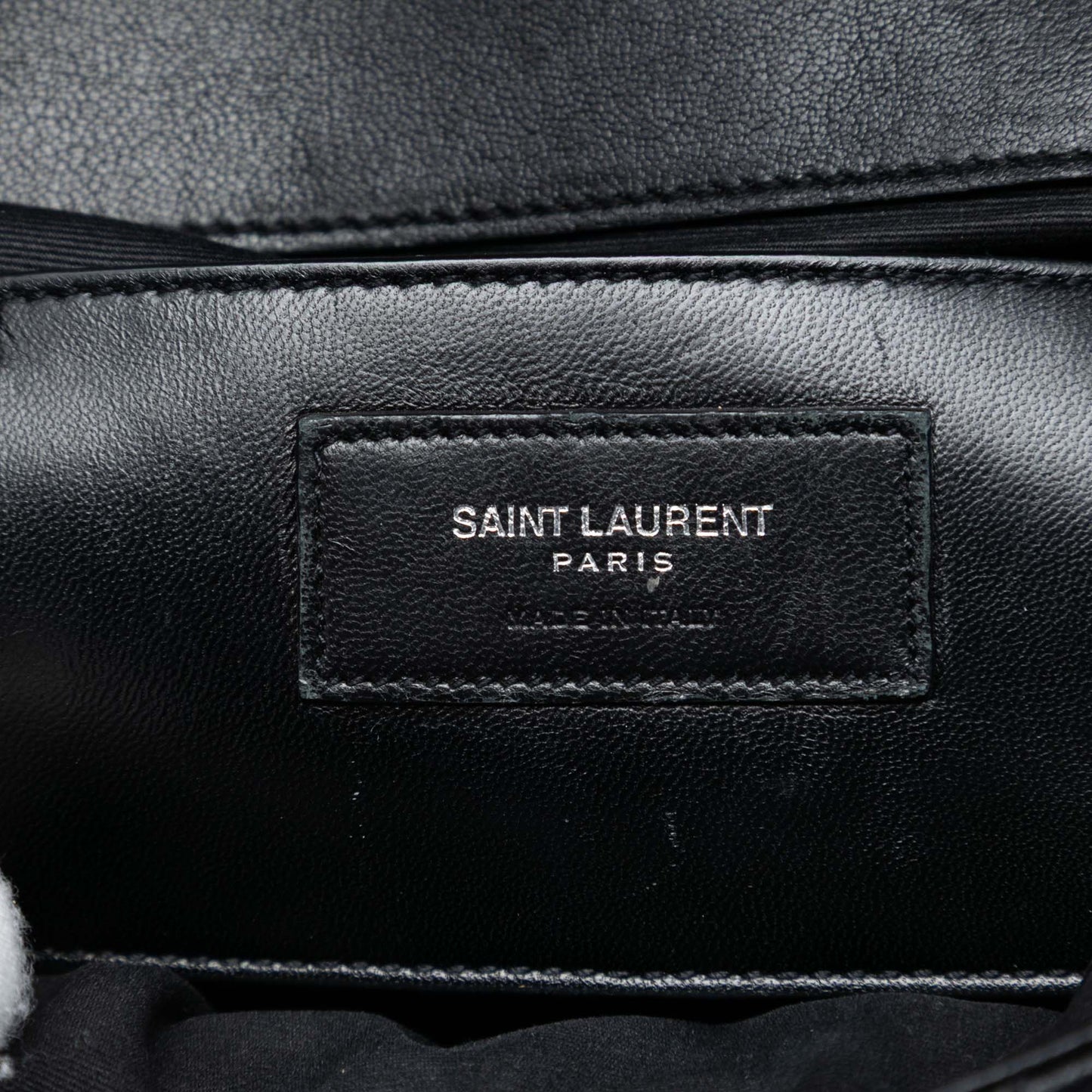 Saint Laurent Medium Sheepskin Triquilt Monogram College Bag